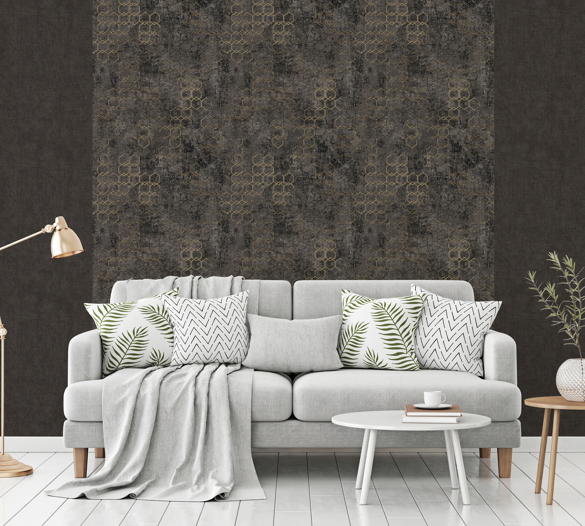 living walls Vliestapete »New Walls Urban Grace geometrisch grafisch«, grafisch-geometrisch-gemustert, Geometrische Tapete Design Tapeten Wohnzimmer Schlafzimmer Küche Flur
