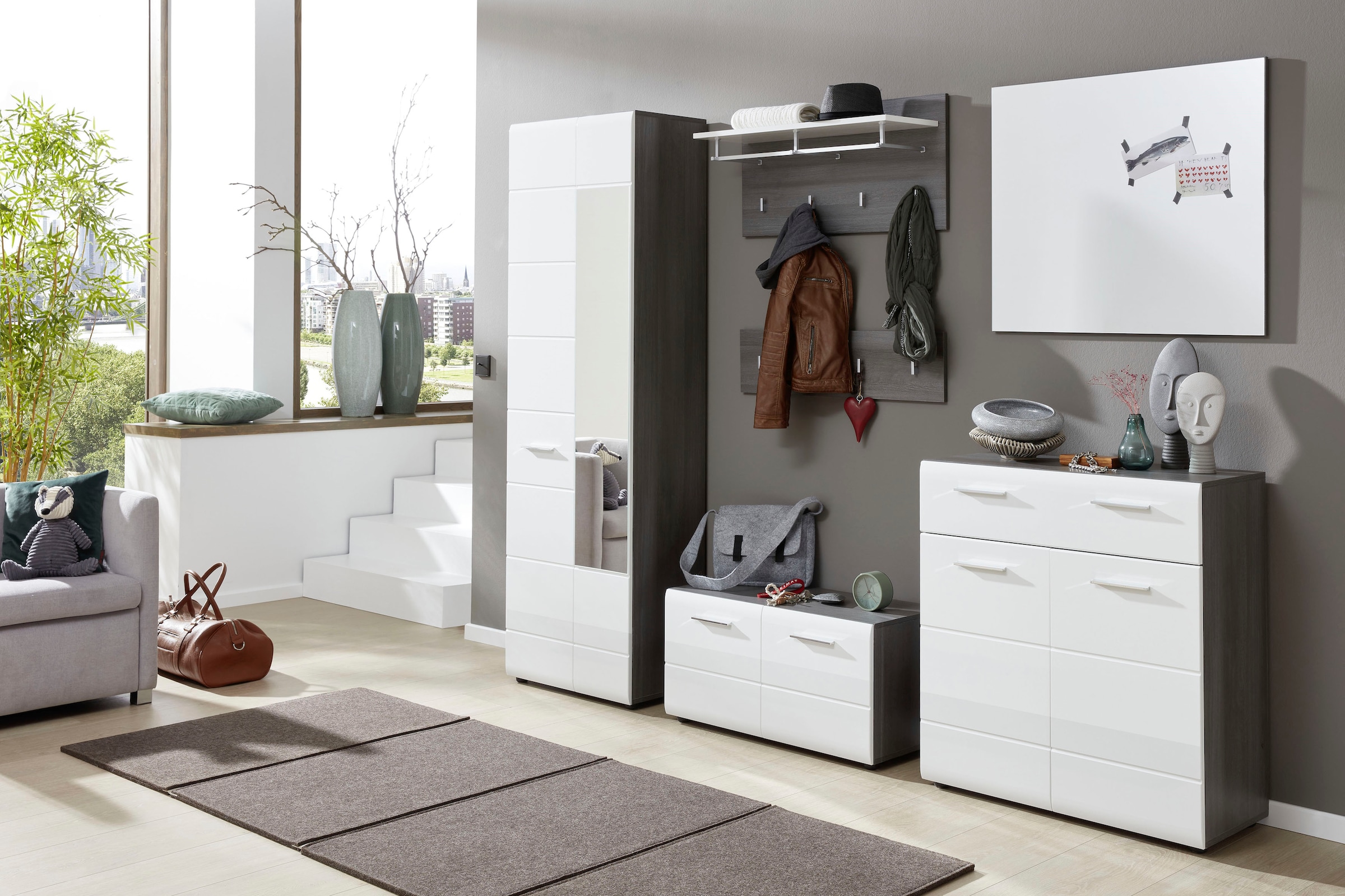 Home affaire Schuhkommode »Sovana« Schuhschrank mit Schublade - Kommode mit Platz für 12 Schuhpaare