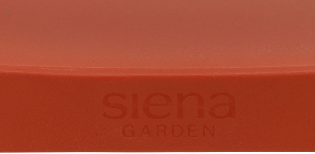 Siena Garden Gartensessel »Square 2er Set Stapelstuhl brick« Set, 2 Stk. tlg. Gestell, Polypropylen/Glasfaser