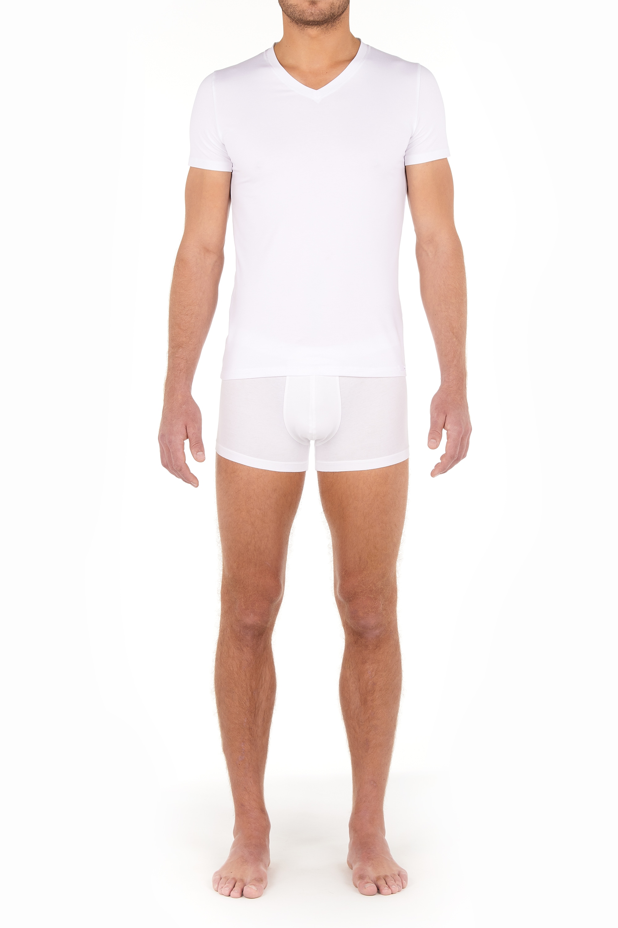 Hom V-Shirt »Tencel soft« Kurzarm, weich, elastisch