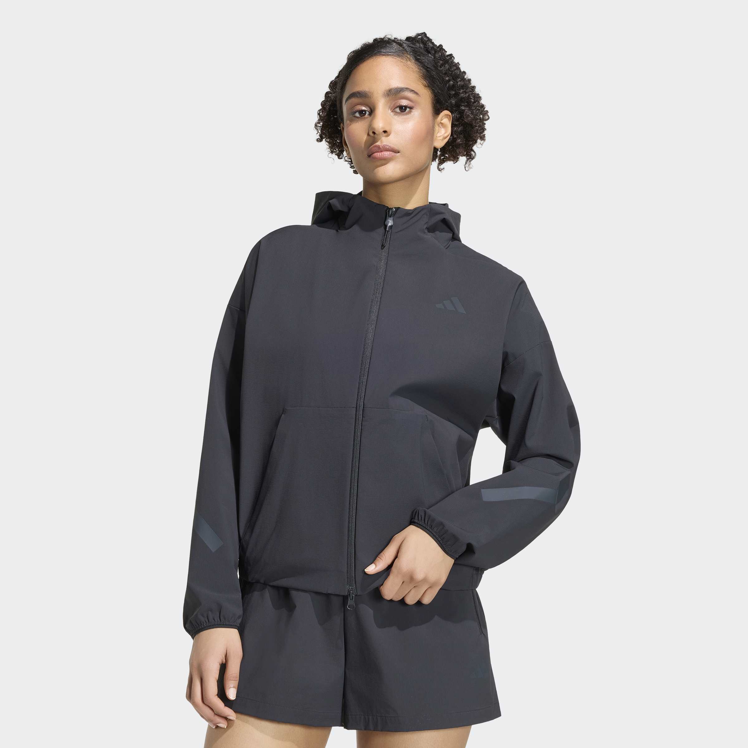 adidas Sportswear Kapuzensweatjacke "ADIDAS Z.N.E. WOVEN TRACK" mit Reißverschluss, aus Polyamid und Elasthan, in normaler Länge