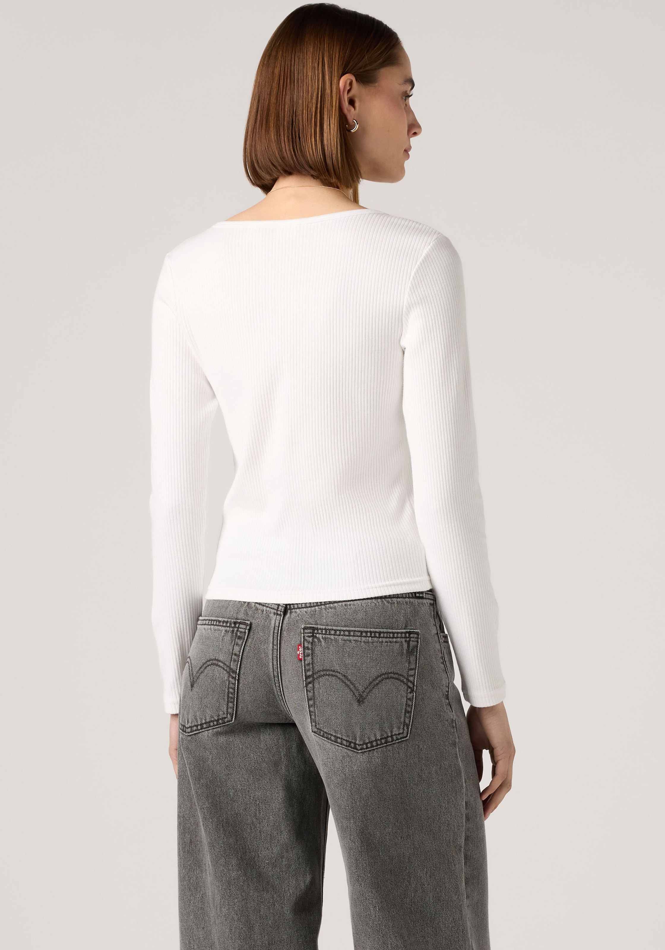 Levi's® Langarmshirt »AUSTEN BUTTON THROUGH LS« Feinripp