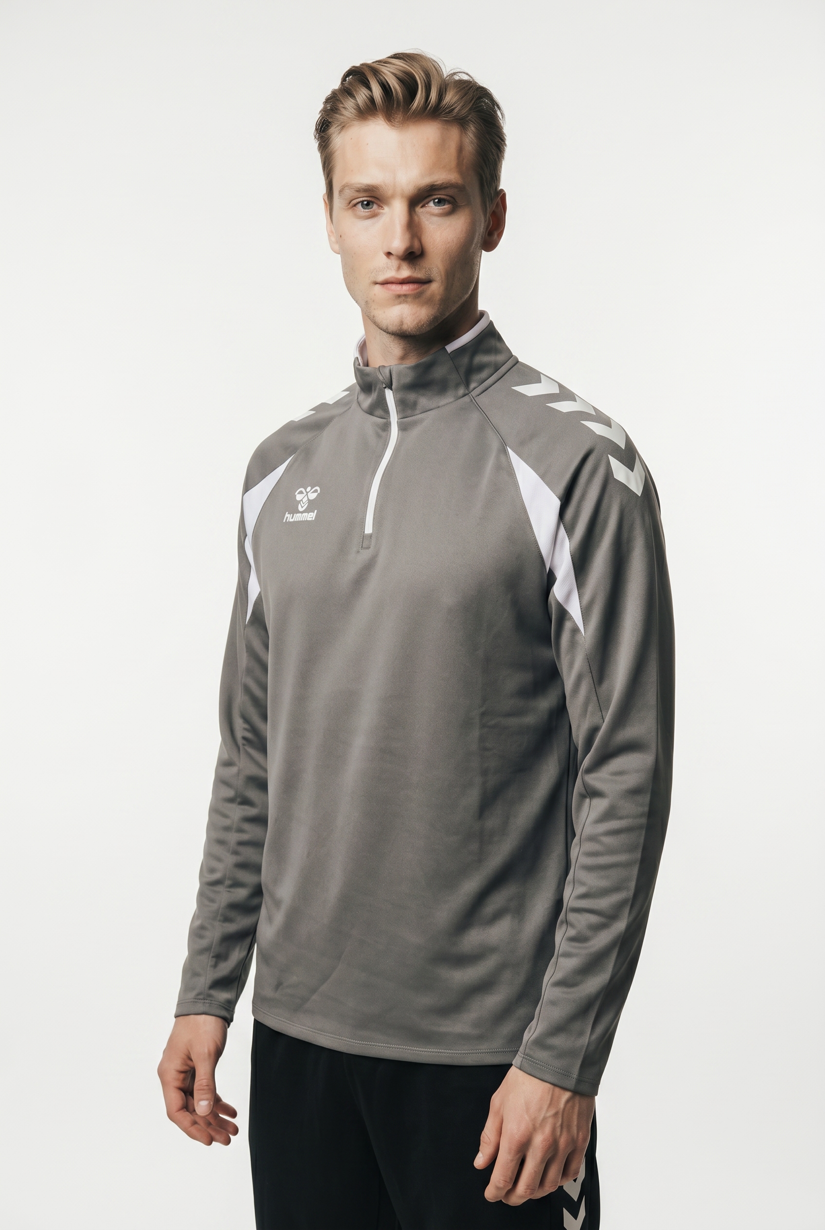 hummel Trainingsshirt "HMLCORE 2.0 HALF ZIP" mit Reißverschluss, normale Passform, aus Polyester