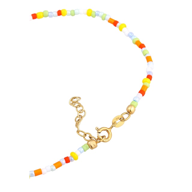 Elli Fußkette »Peace Frieden Symbol Glas Beads Bunt 925 Silber« online  kaufen | BAUR