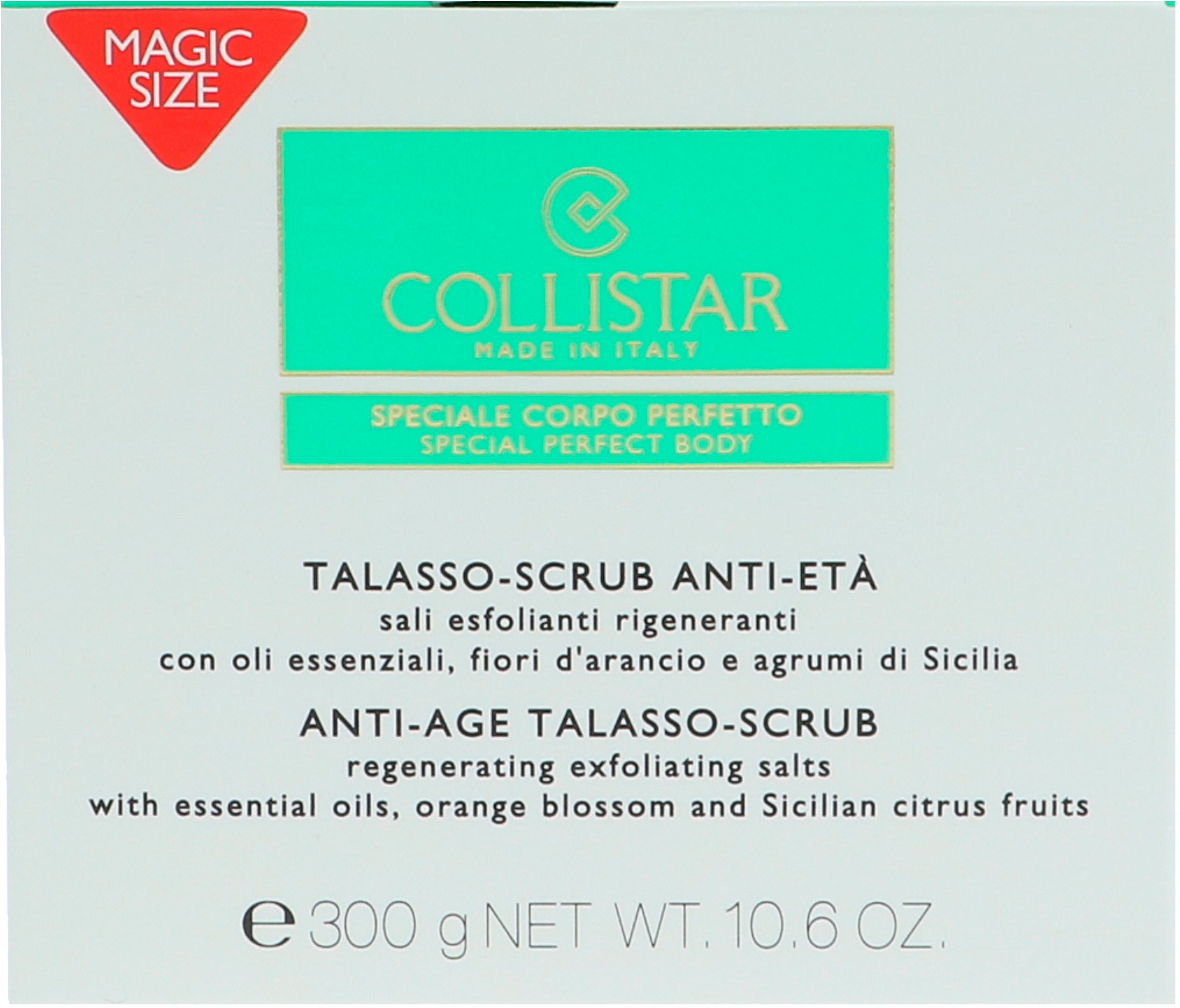 COLLISTAR Körperpeeling »Anti-Age Talasso Scrub«, Mit ätherischen Ölen, Zitrusfrüchten und Meersalzen, Anti-Age-Wirkung.