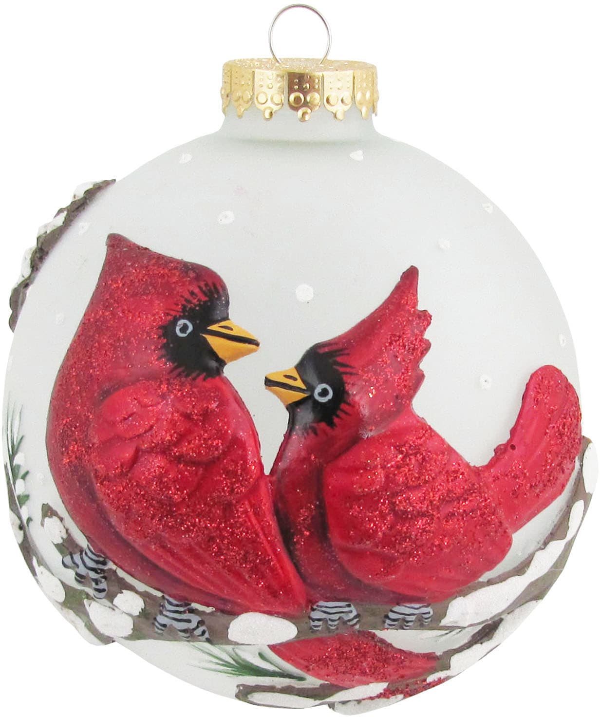 Krebs Glas Lauscha Weihnachtsdeko, »CBK30412, Christbaumschmuck, mit (1 Weihnachtsbaumkugel kaufen Vogel Christbaumkugeln Glas«, | 3D St.), BAUR