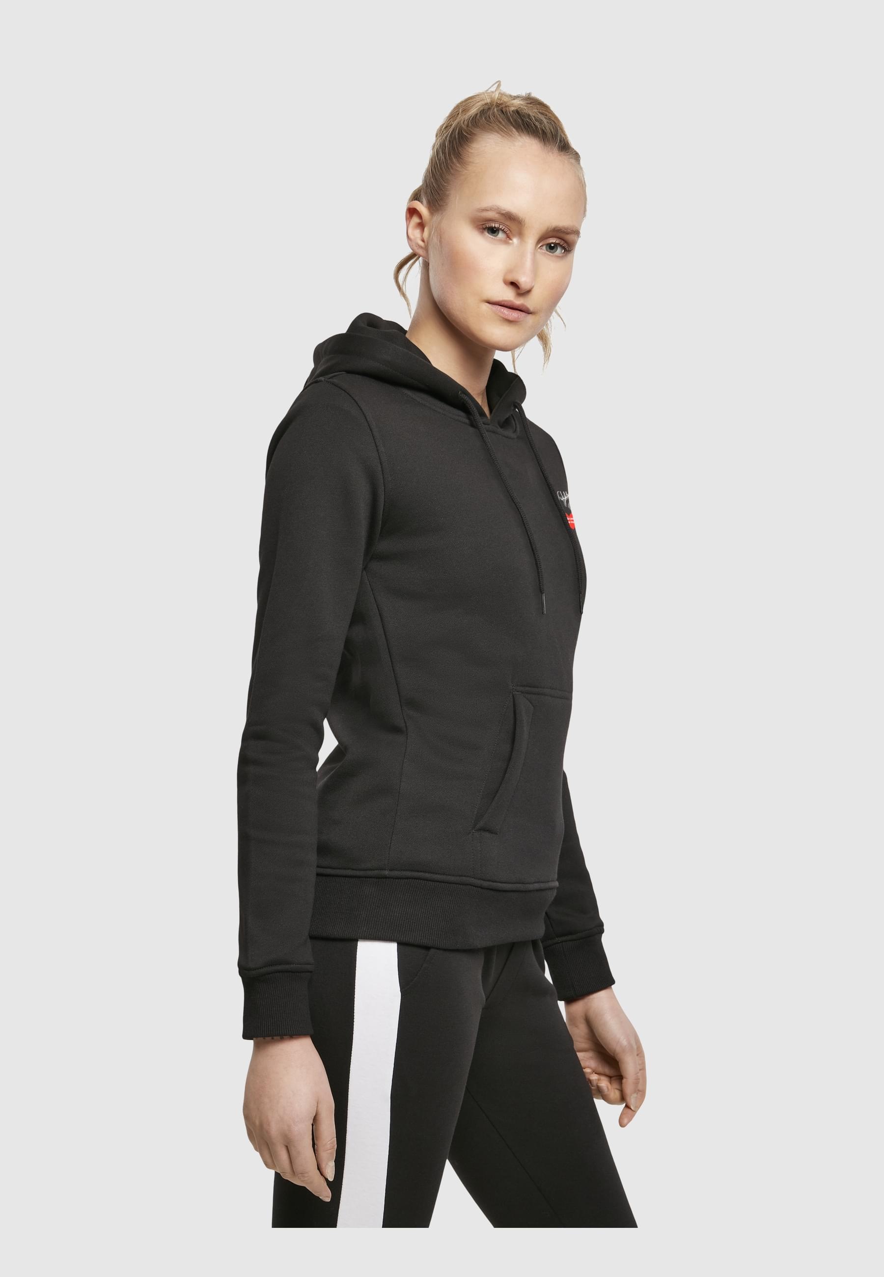 Merchcode Kapuzenpullover »Merchcode Ladies Peace - Fist Heart Black Hoody«, (1 tlg.)