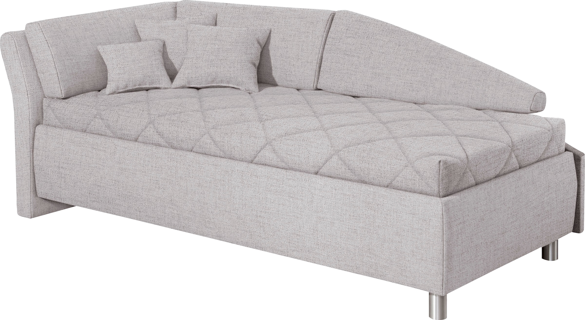 Schlafsofa »Lindsay«, Bettkasten, Zierkissen-Set aus: 2 Stk. 40x40cm, 1 Stk. 30x30cm