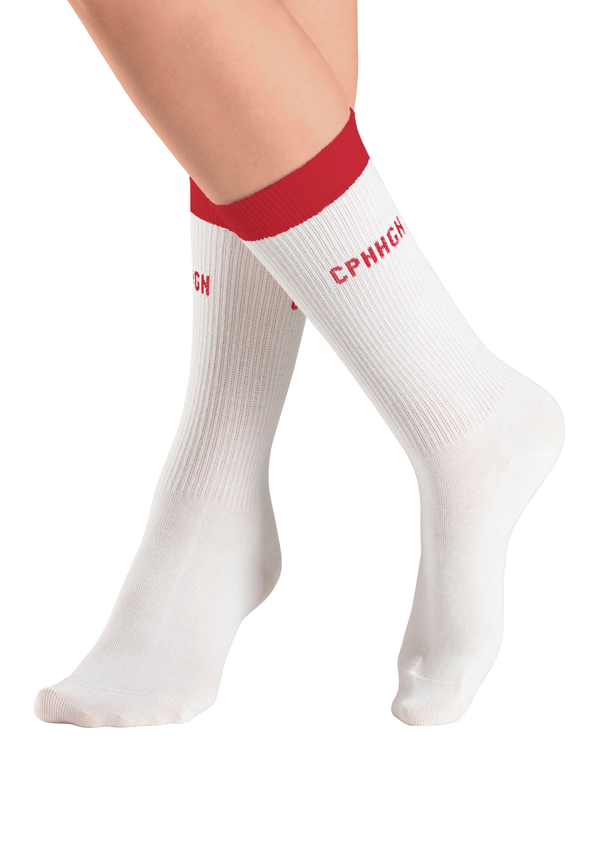 Thumbnail - Copenhagen Studios Tennissocken Packung, 2 Paar tlg. mit kontrastfarbenem Bund