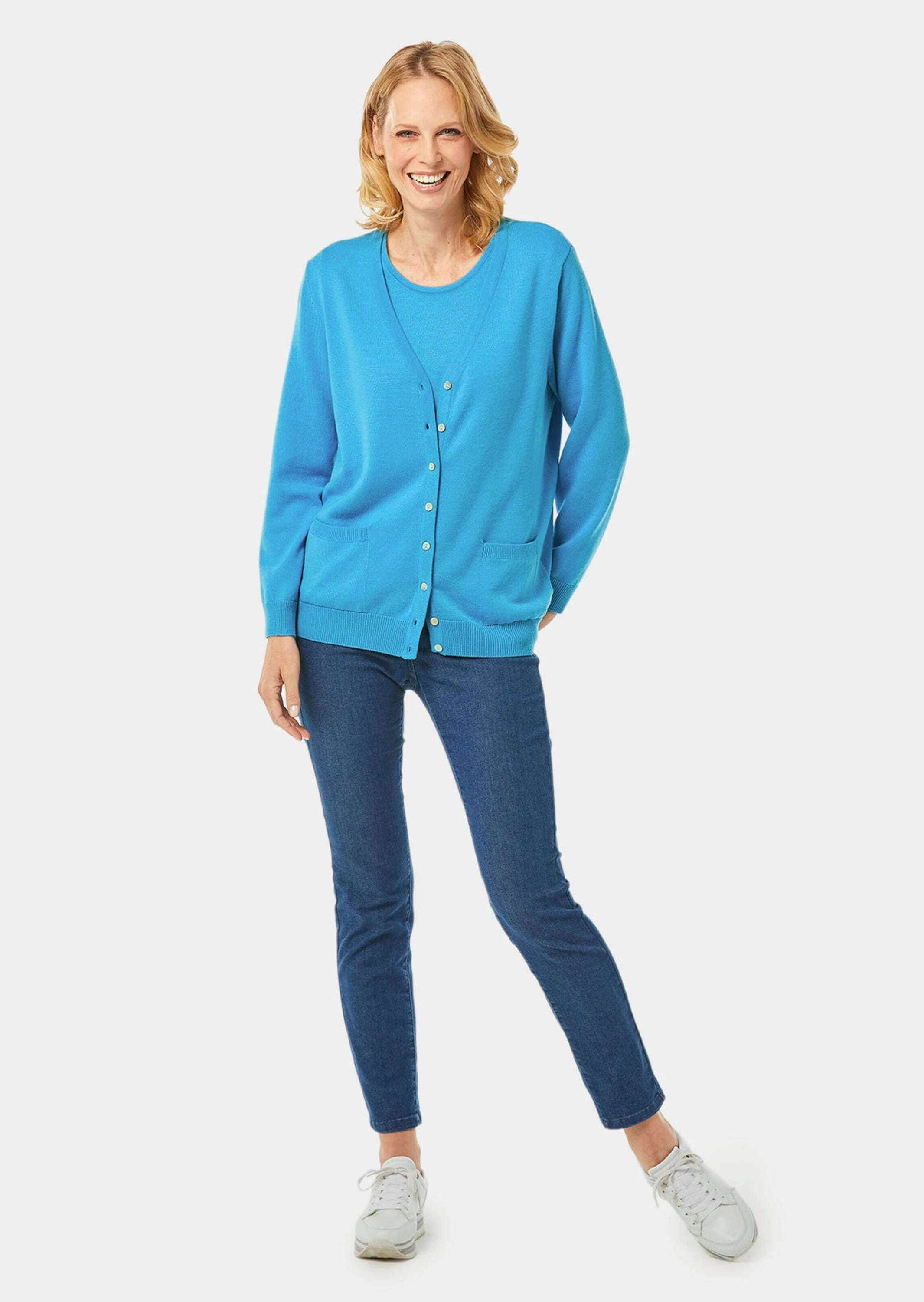 GOLDNER Strickpullover »Strickset Strick-Twinset aus Merino-Schurwolle«