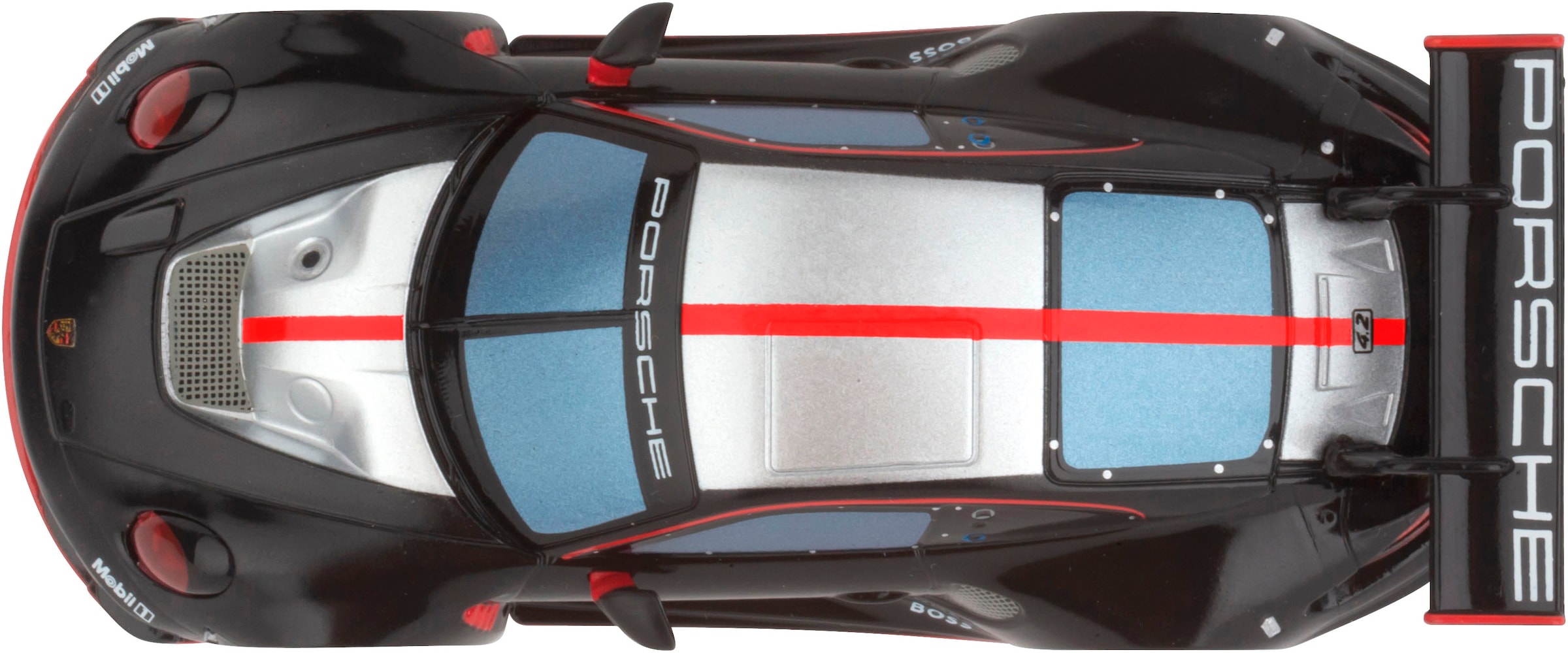 Carrera® Rennbahn-Auto »Carrera Hybrid, Porsche 911 GT3 R, Black Devil«