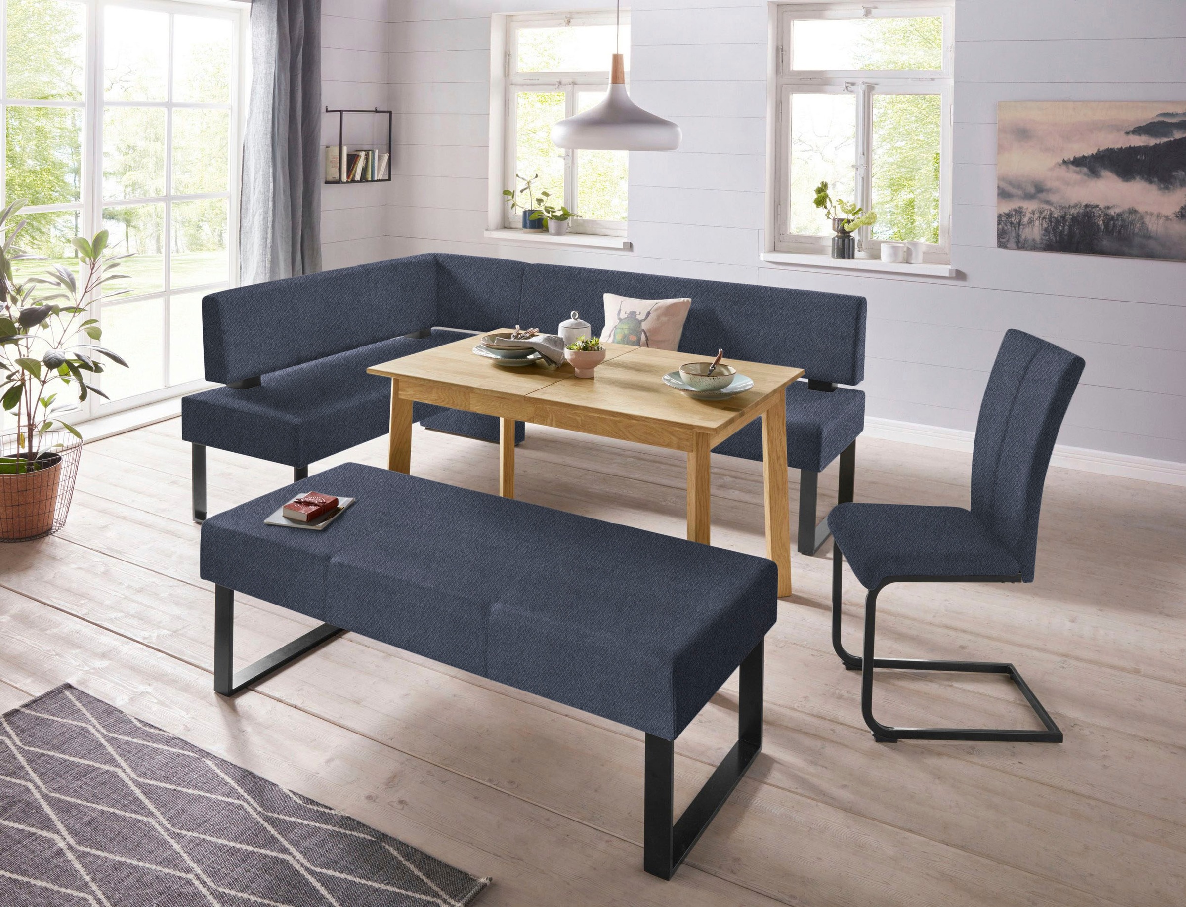 Thumbnail - Home affaire Sitzbank "Oliver", Breite 140cm, mit Metallgestell