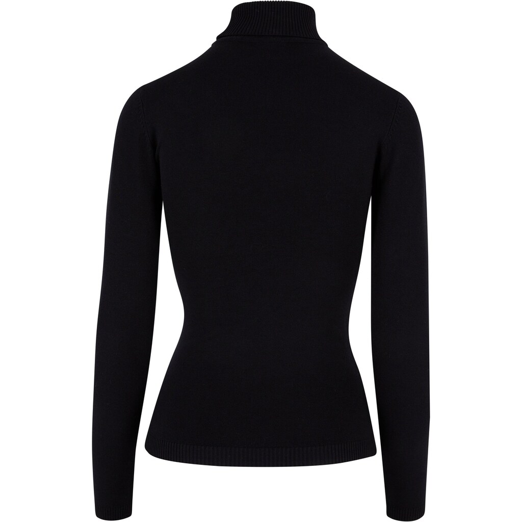 URBAN CLASSICS Rundhalspullover »Urban Classics Damen Ladies Knitted Turtleneck Sweater«, (1 tlg.)