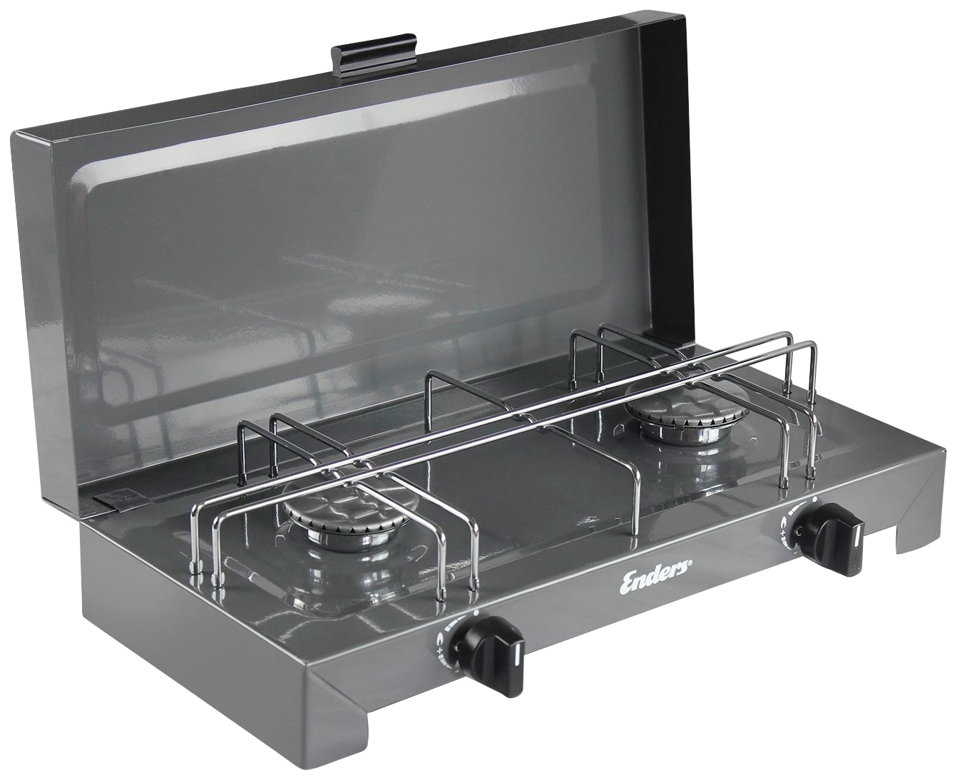 Enders Gaskocher "Canberra 2" Stahl 43x26 BxLxH: 43x26x10 cm, 2 x 2,3 kW Br günstig online kaufen