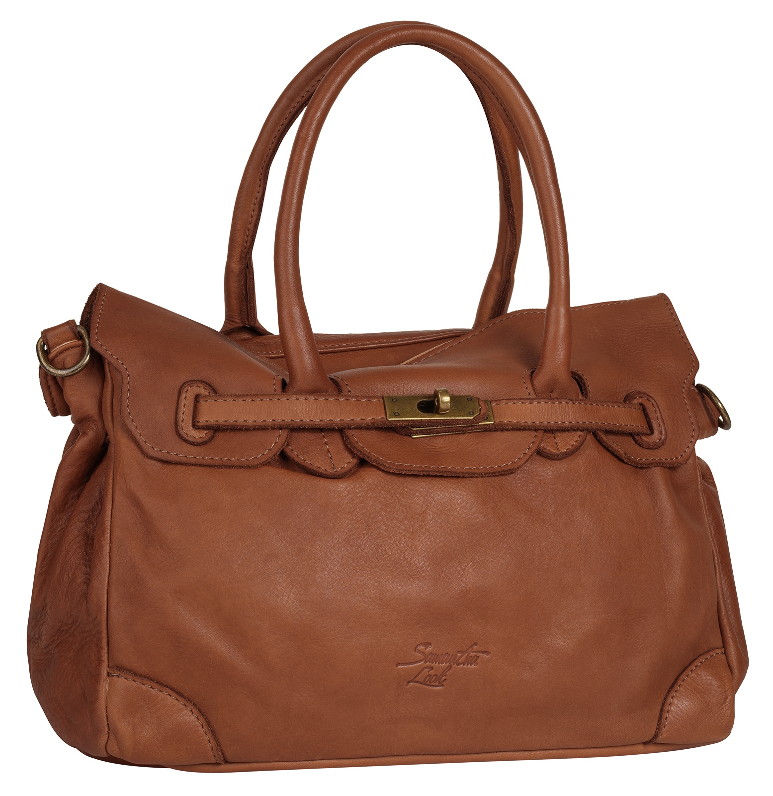 Samantha Look Shopper, echt Leder, Made in Italy