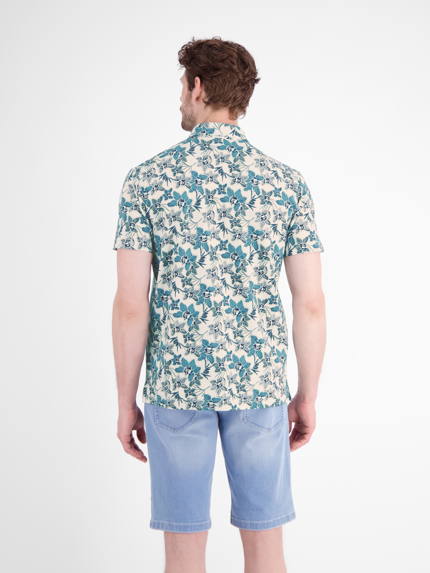 LERROS Poloshirt »Sommerliches Poloshirt mit angesagtem, floralem Printmuster«