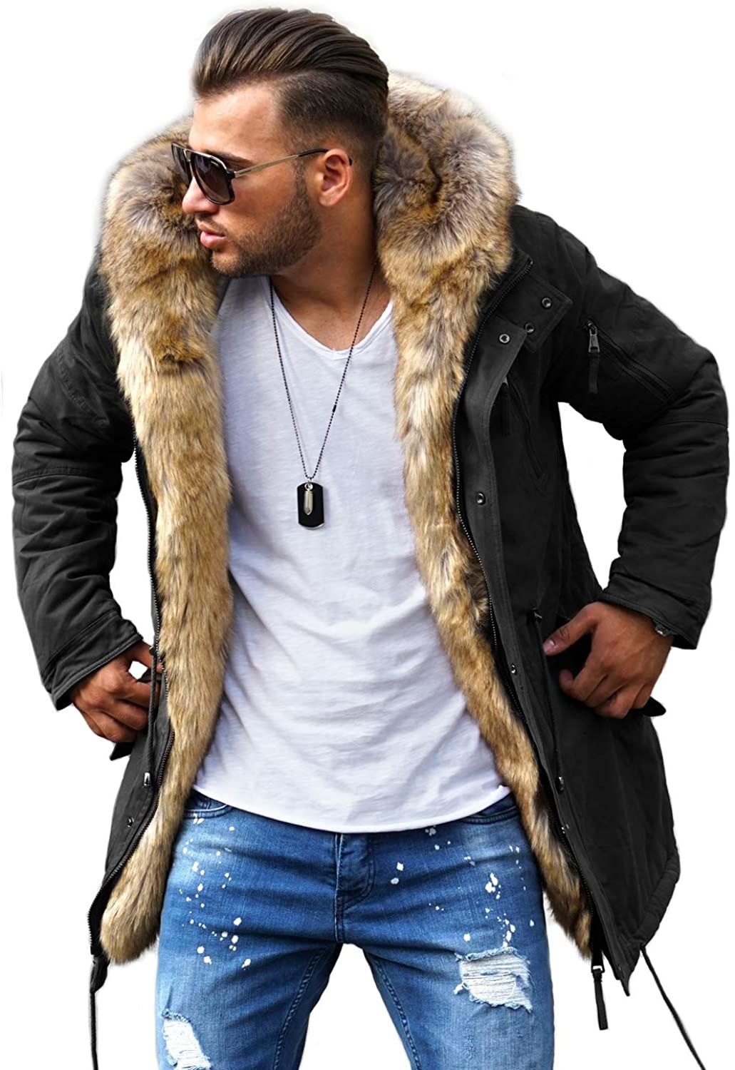 behype Parka »BHTYLER«, mit abnehmbarem Kunstfell ▷ für | BAUR | Jacken