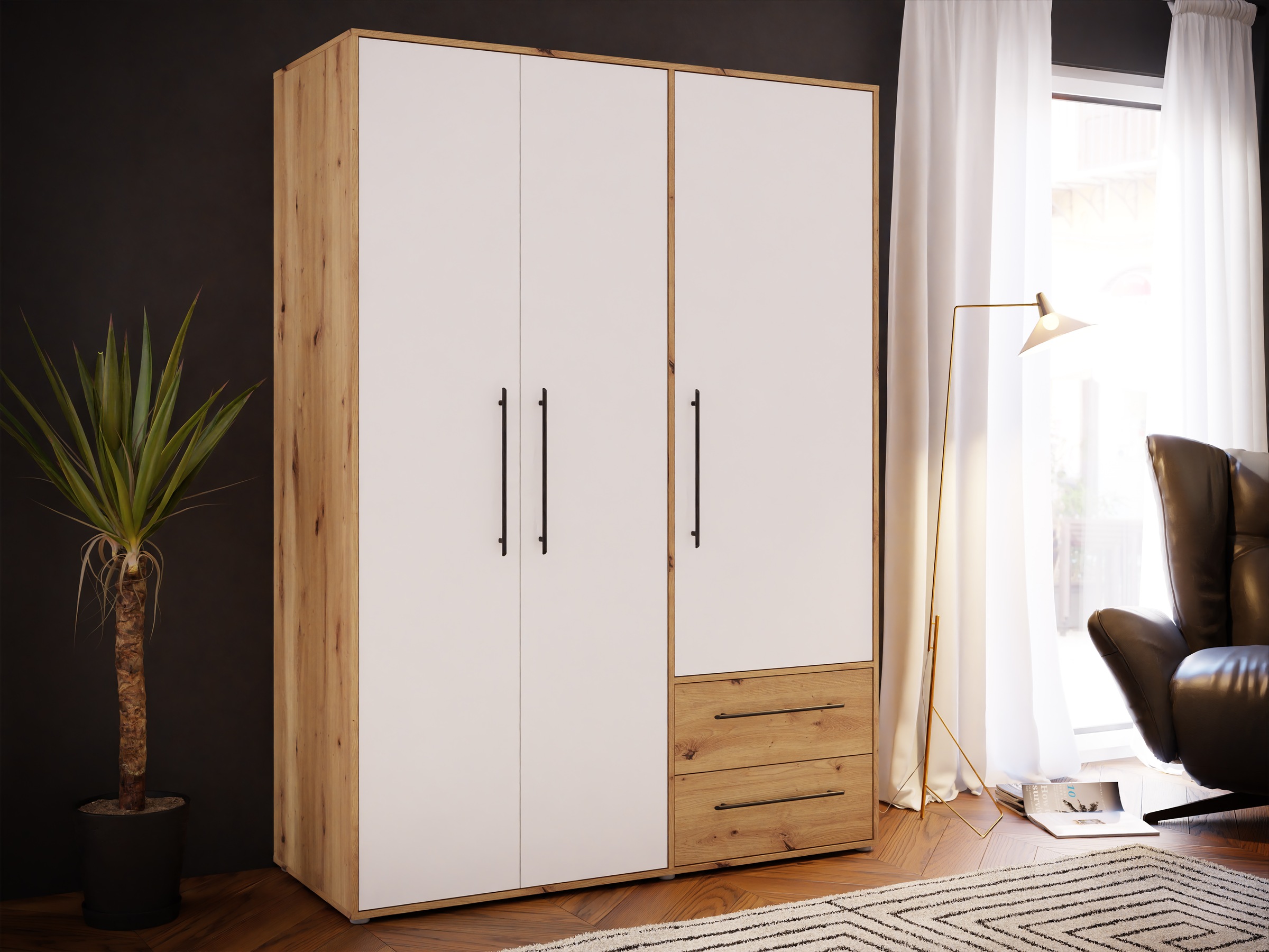 DS PRODUKT Drehtürenschrank "Mokkaris, OTTOs Choice, TOPSELLER 3 oder 4 Tür günstig online kaufen