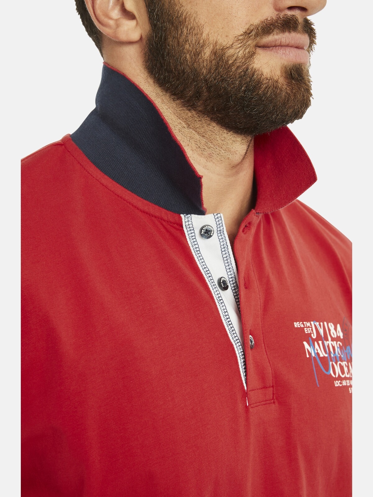 Jan Vanderstorm Poloshirt »Doppelpack Poloshirt DAGFINN«, (2 tlg.), in zwei Farben