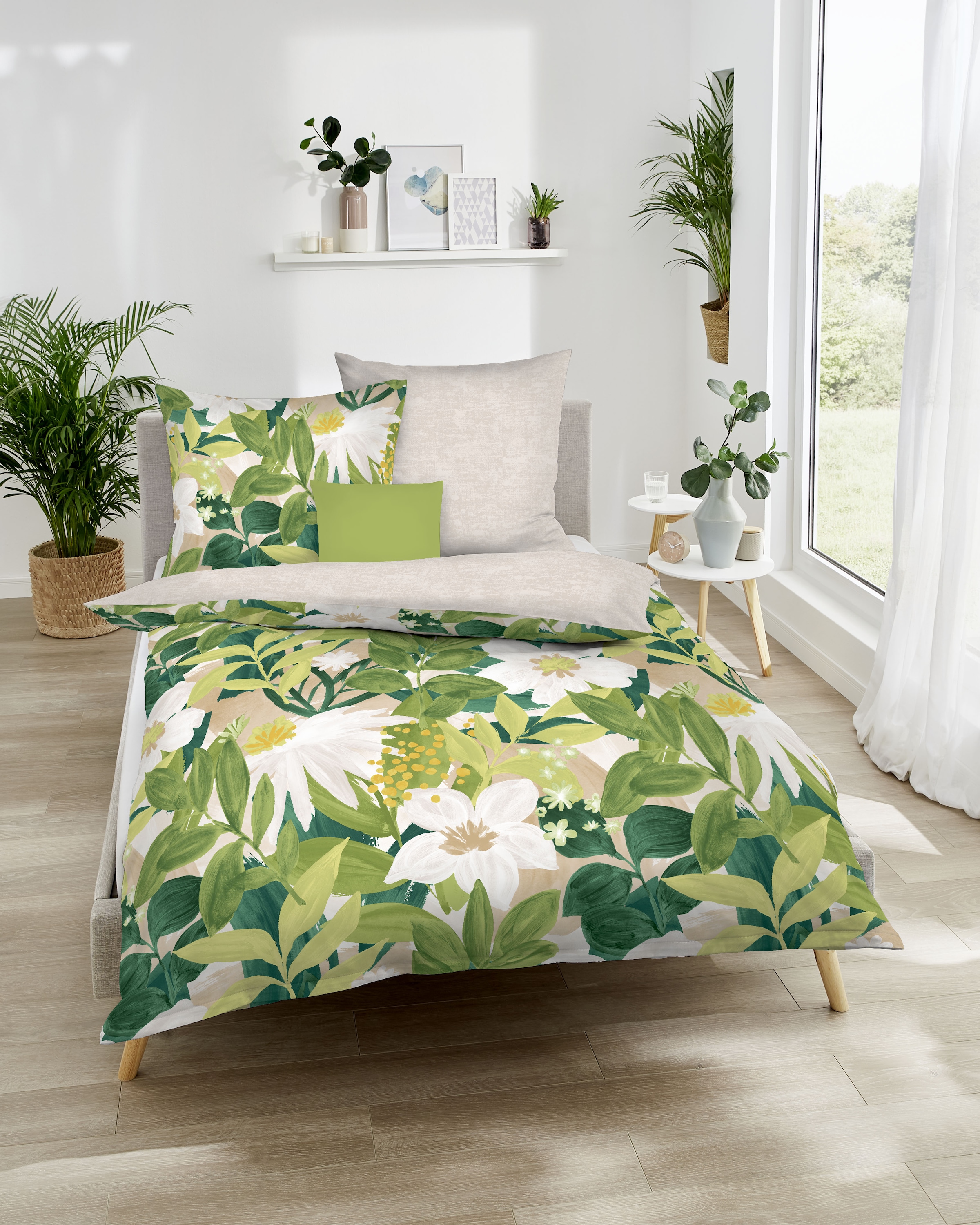 Kaeppel Wendebettwäsche "Botanik" 2 Stk. tlg. Mit Blumen günstig online kaufen