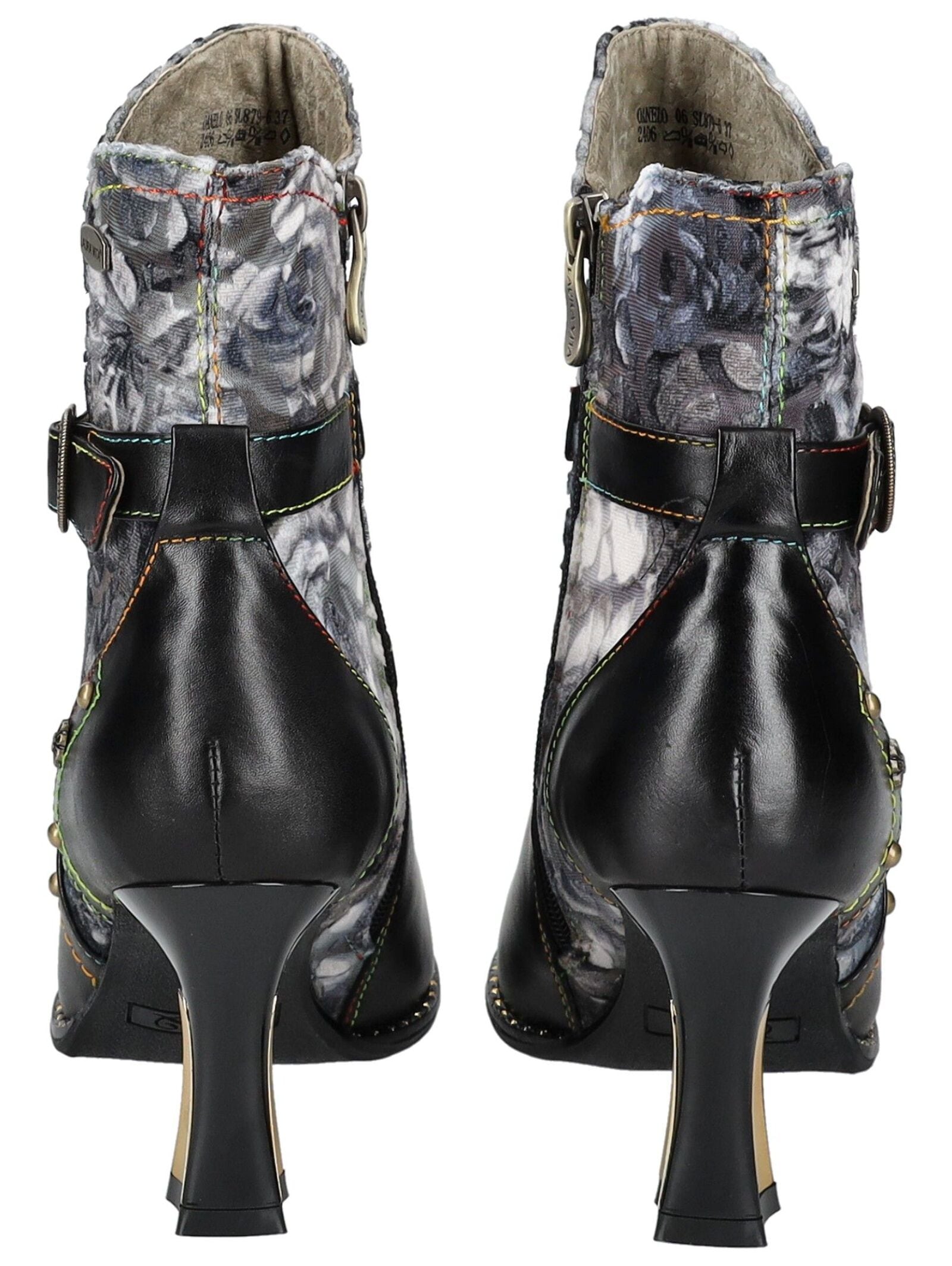 LAURA VITA High-Heel-Stiefelette »LAURA VITA Stiefelette Leder/Textil«