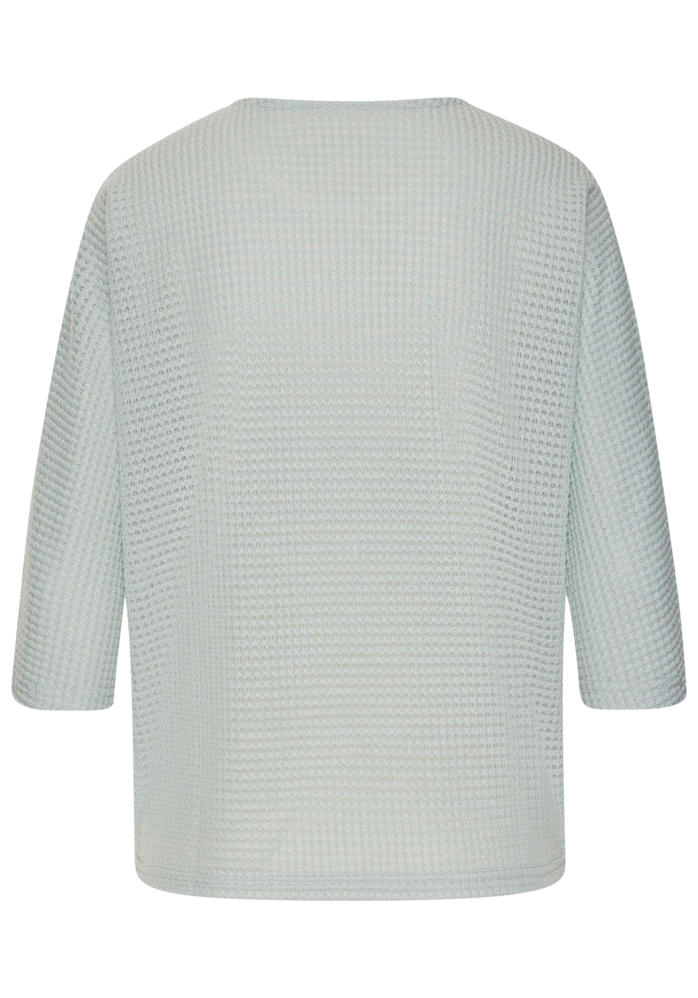 Vivance Langarmshirt »mit modischer Waffelstruktur«, aus bügelfreier Strickqualität
