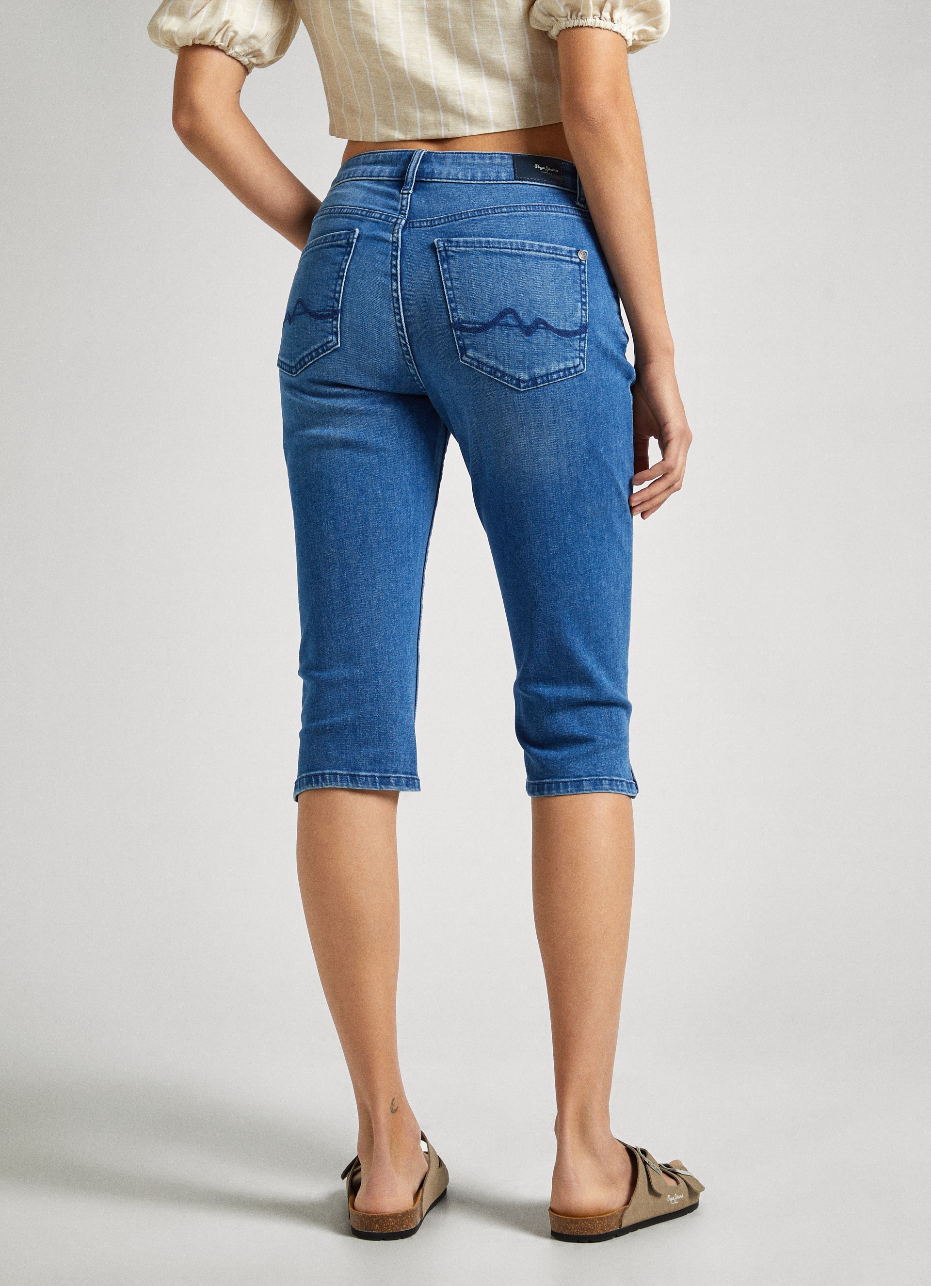 Pepe Jeans Caprijeans "SKINNY CROP", mit kleinen Schlitzen günstig online kaufen