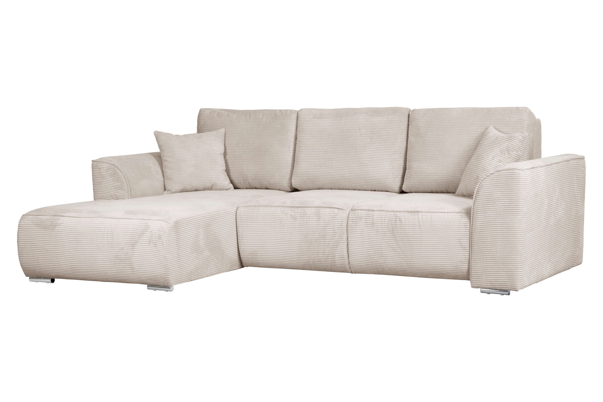 INOSIGN Ecksofa »BEATRICE optionale Schlafsofa mit Bettkasten, B/T/H: 265/170/86 cm«, L-Form, wahlweise auch mit Bettfunktion und Bettkasten