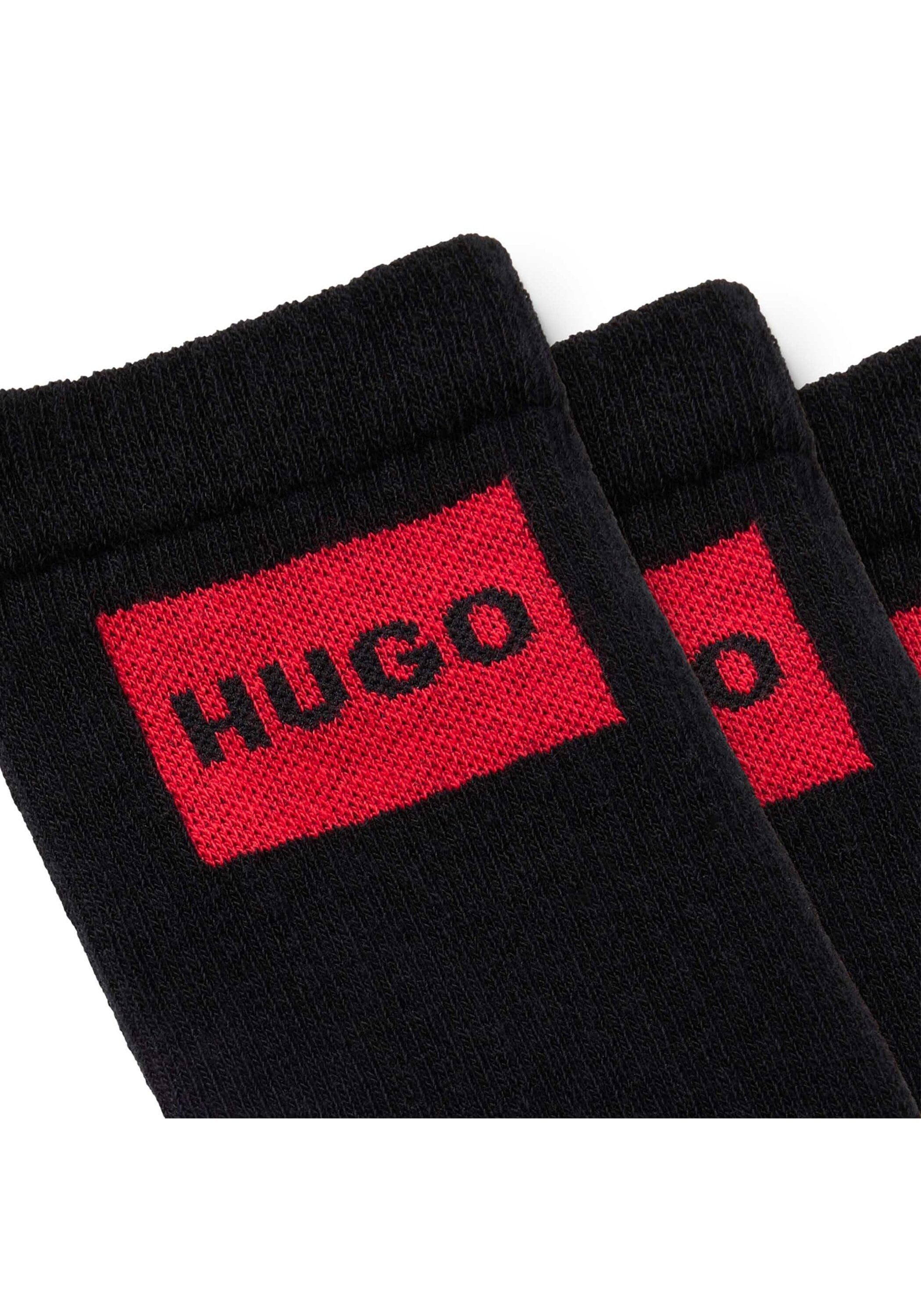 HUGO Kurzsocken »Socken 6P QS RIB LABEL CC 6er Pack«