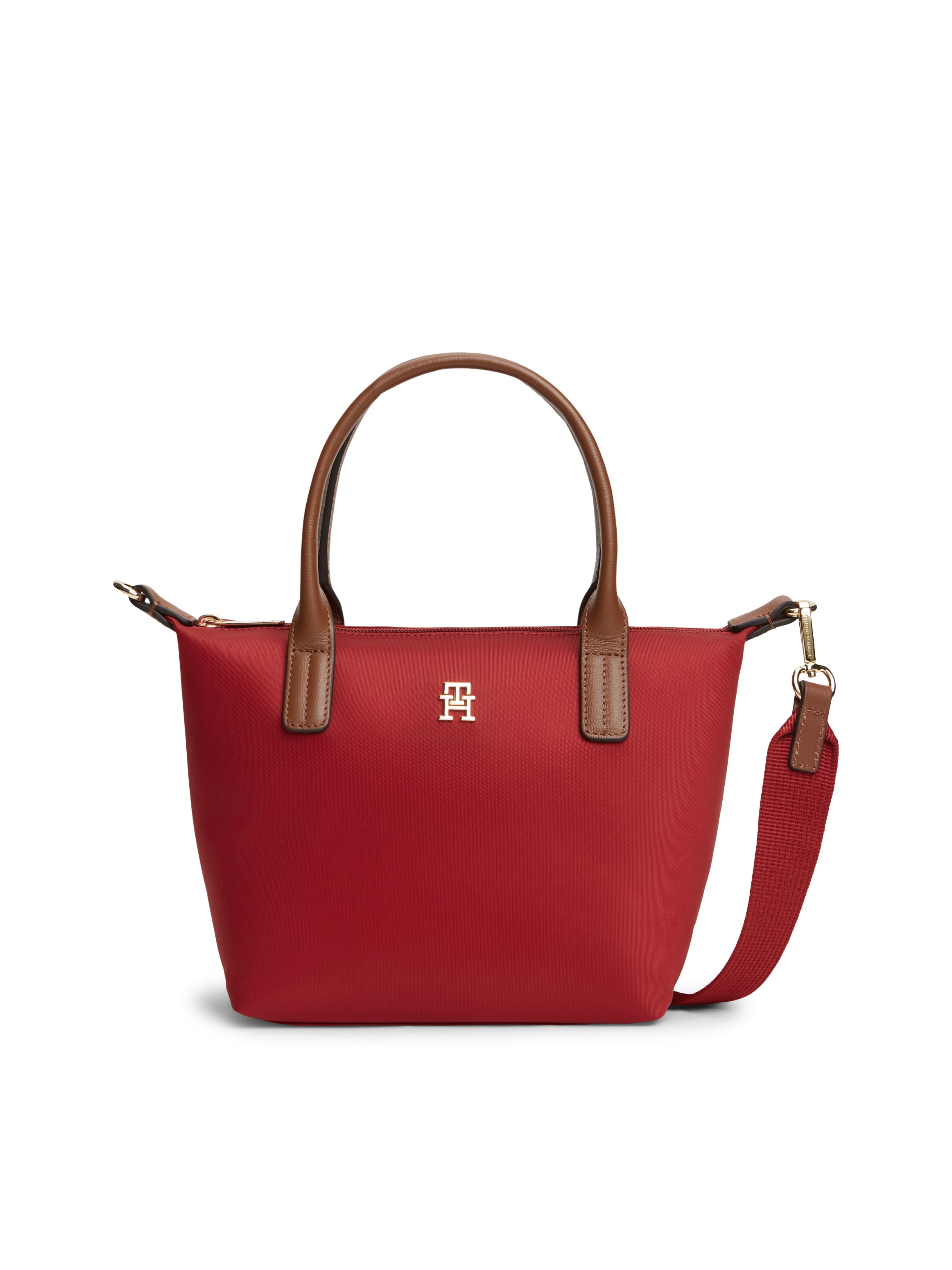 Tommy Hilfiger Tragetasche "POPETTE MINI TOTE" Damen Umhängetasche, Minibag mit abnehmbarem Umhängeriemen
