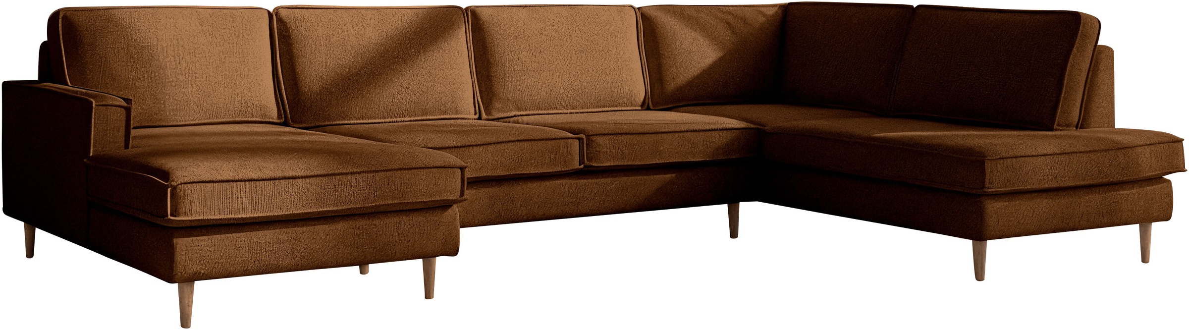 Home affaire Wohnlandschaft "Pinto Skandi, 350 cm, U-Form, XXL, mit Ottoman günstig online kaufen