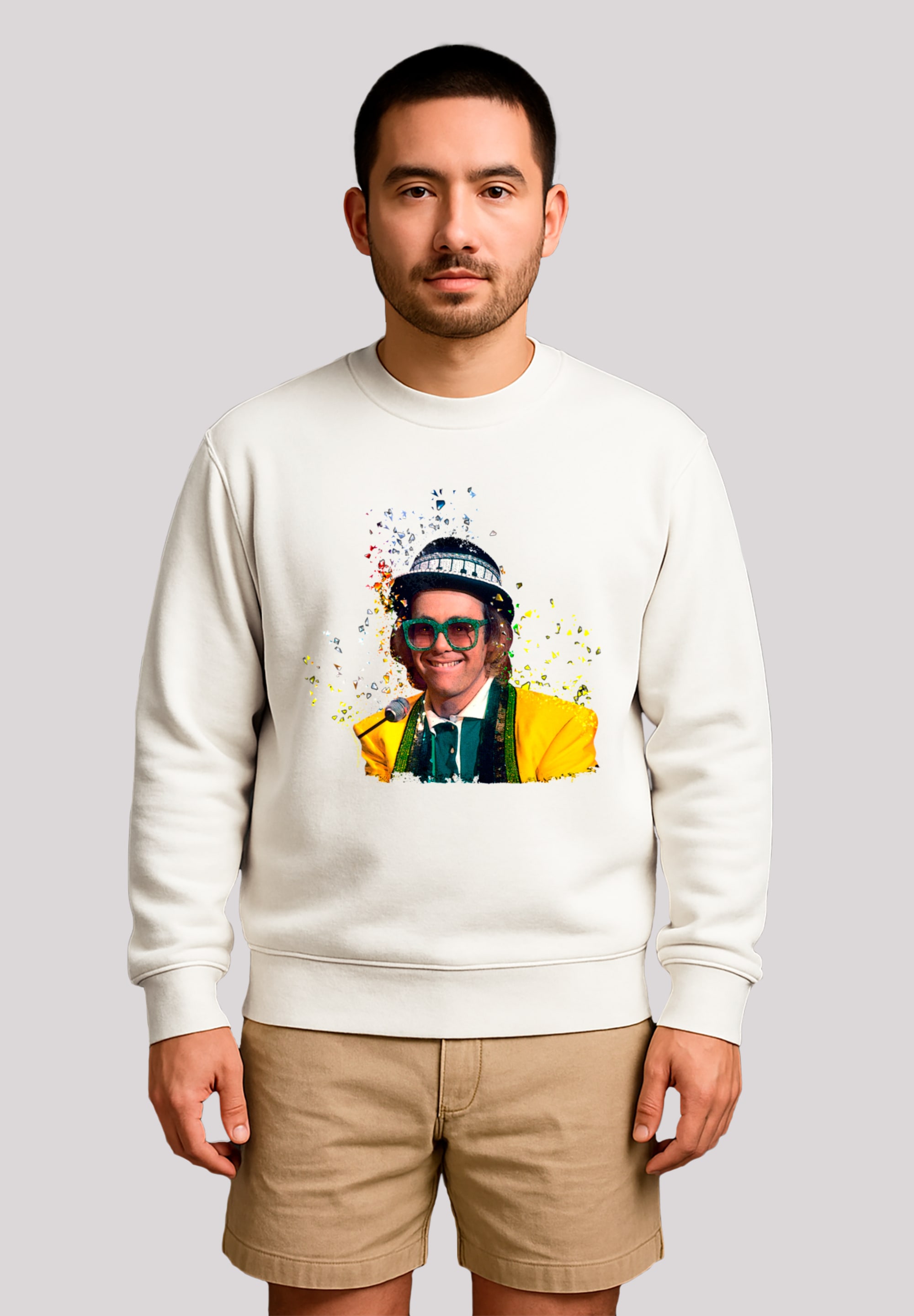 F4NT4STIC Sweatshirt "TV Times Elton John At The Piano 1977", Premium Quali günstig online kaufen