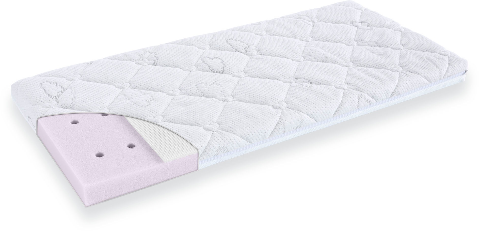 Träumeland Babymatratze »Kleine Matratze Brise Light, 40x90, 45x90cm und weitere Größen«, 6 cm hoch, (1 St.), Matratze, eckig, Allergiker geeignet (Hausstauballergiker)