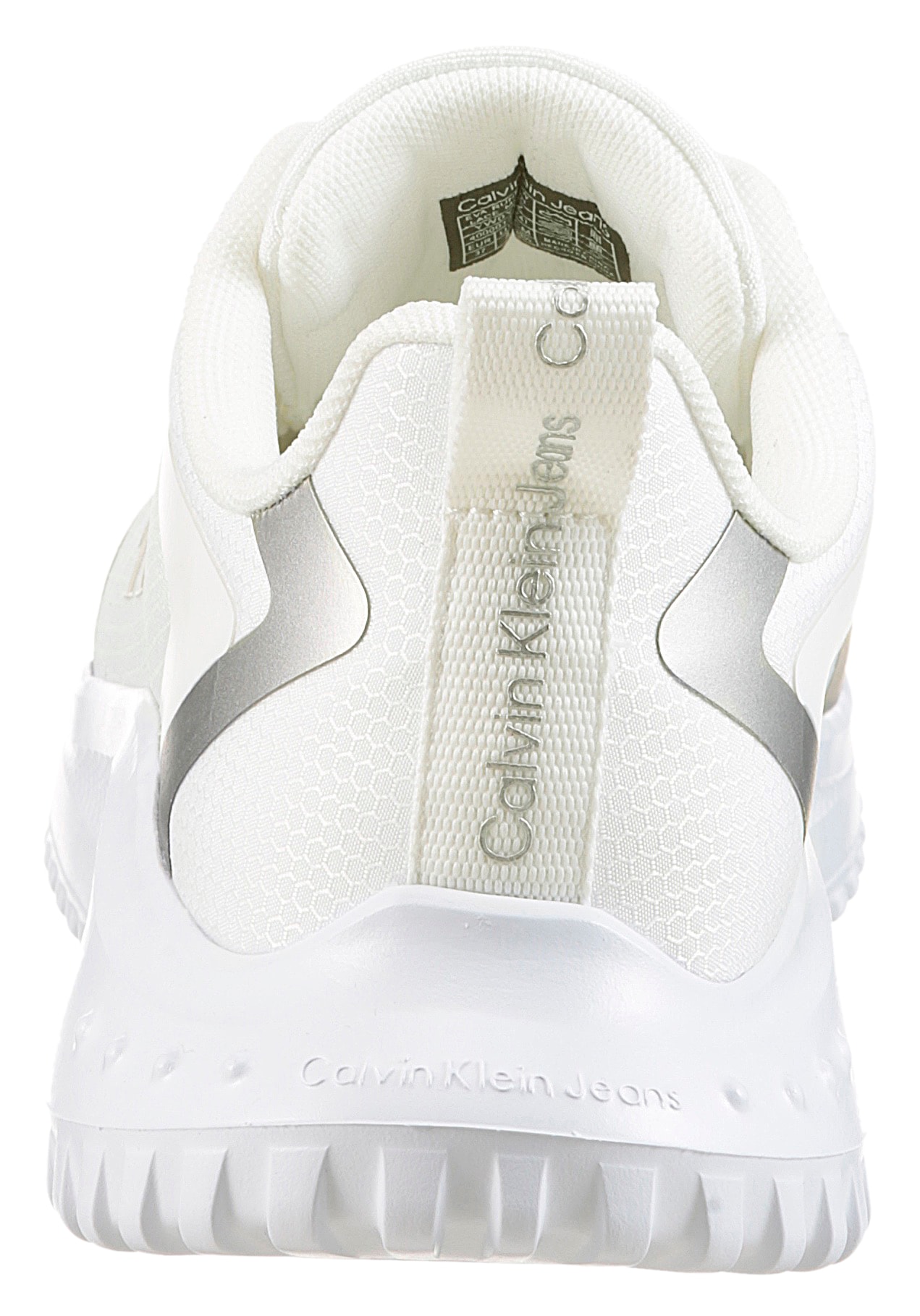 Calvin Klein Jeans Sneaker »EVA RUNNER LOW LACE MIX ML WN«, Freizeitschuh, Halbschuh, Schnürschuh mit leichter Laufsohle
