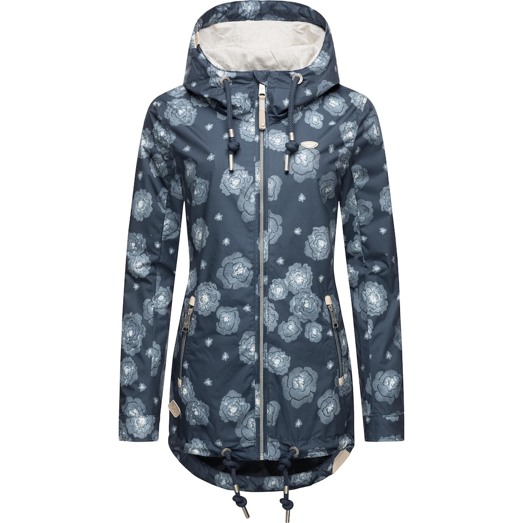 Ragwear Outdoorjacke »Zuzka Flower«, mit Kapuze