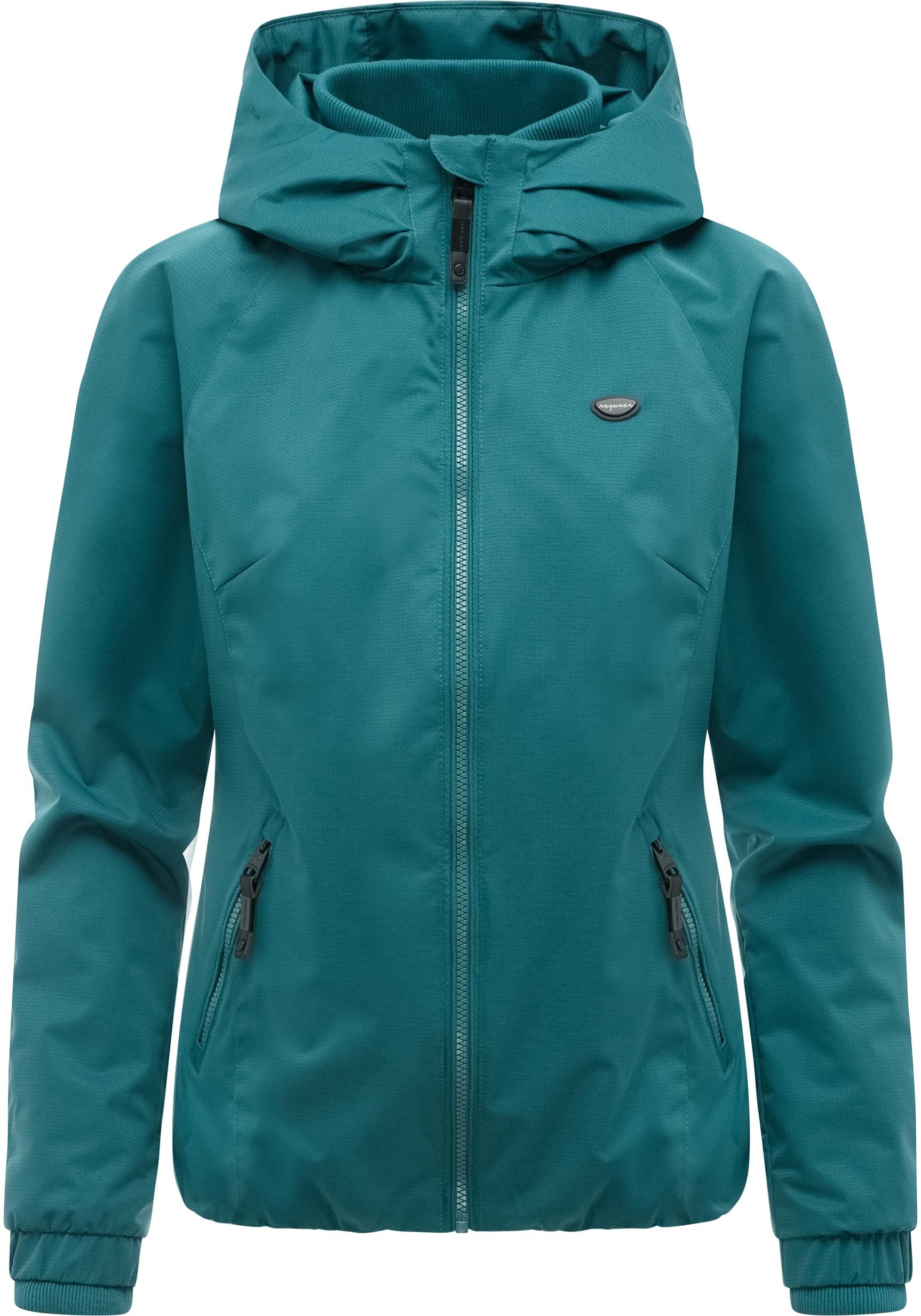 Ragwear Outdoorjacke "Dizzie Tech" mit Kapuze Wasserdichte Damen Übergangsjacke mit großer Kapuze