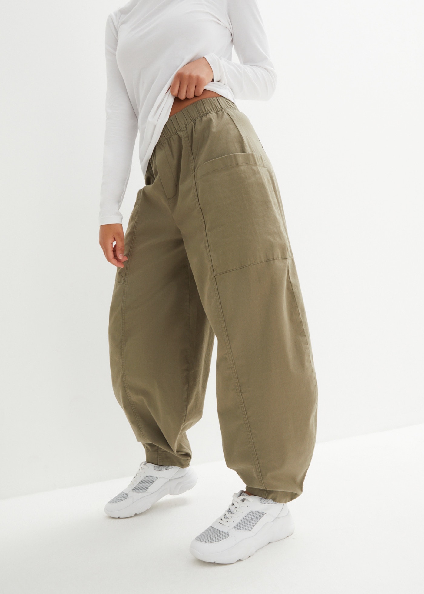 bonprix Pumphose extra weiter Schnitt, bequemer Bund, lockere Passform im Loose Fit