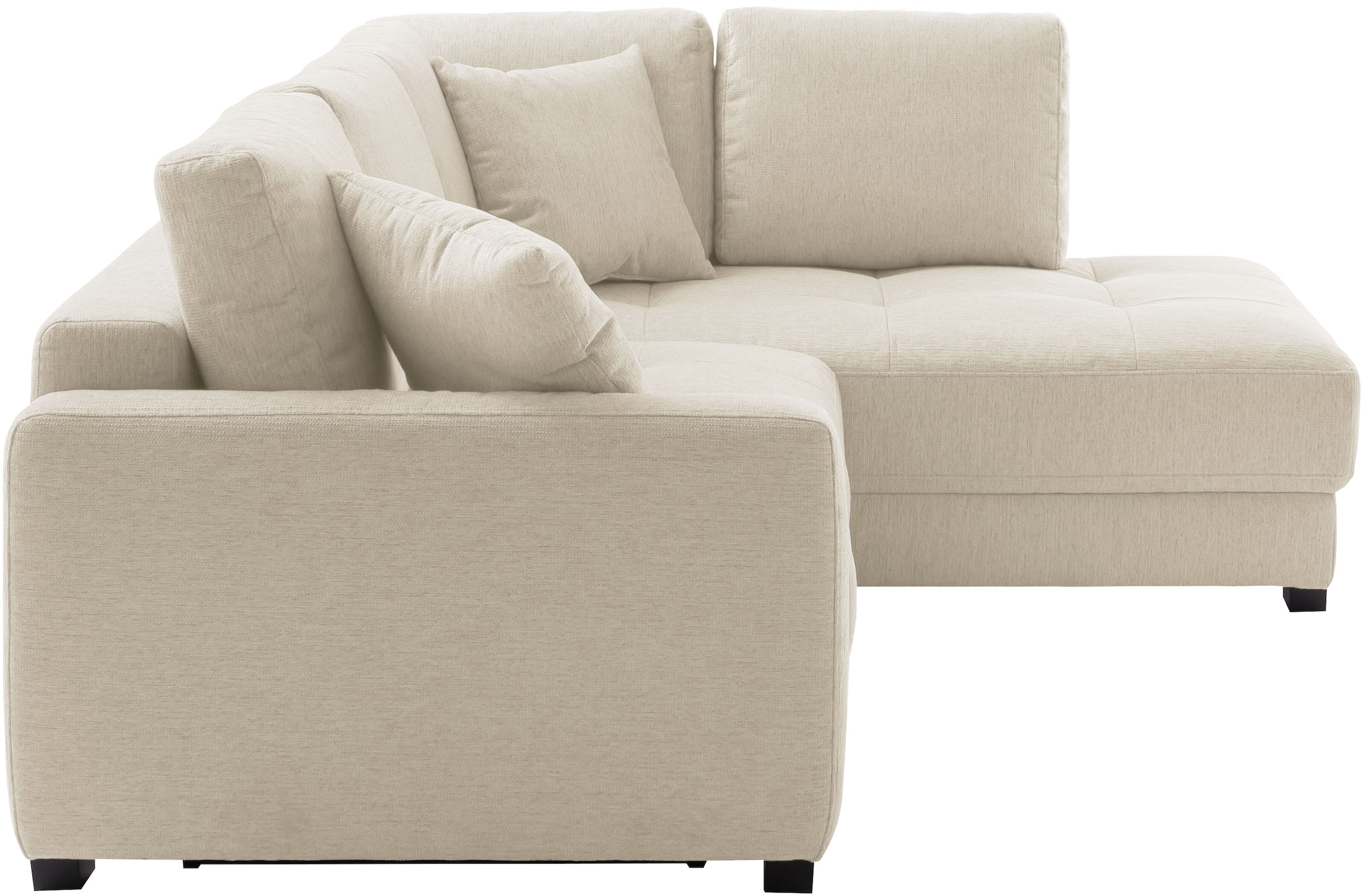 Mr. Couch Ecksofa »Pierre, L-Form mit Taschenfederkern«, mit DuraSpring-Taschenfederkern bis 140 kg belastbar