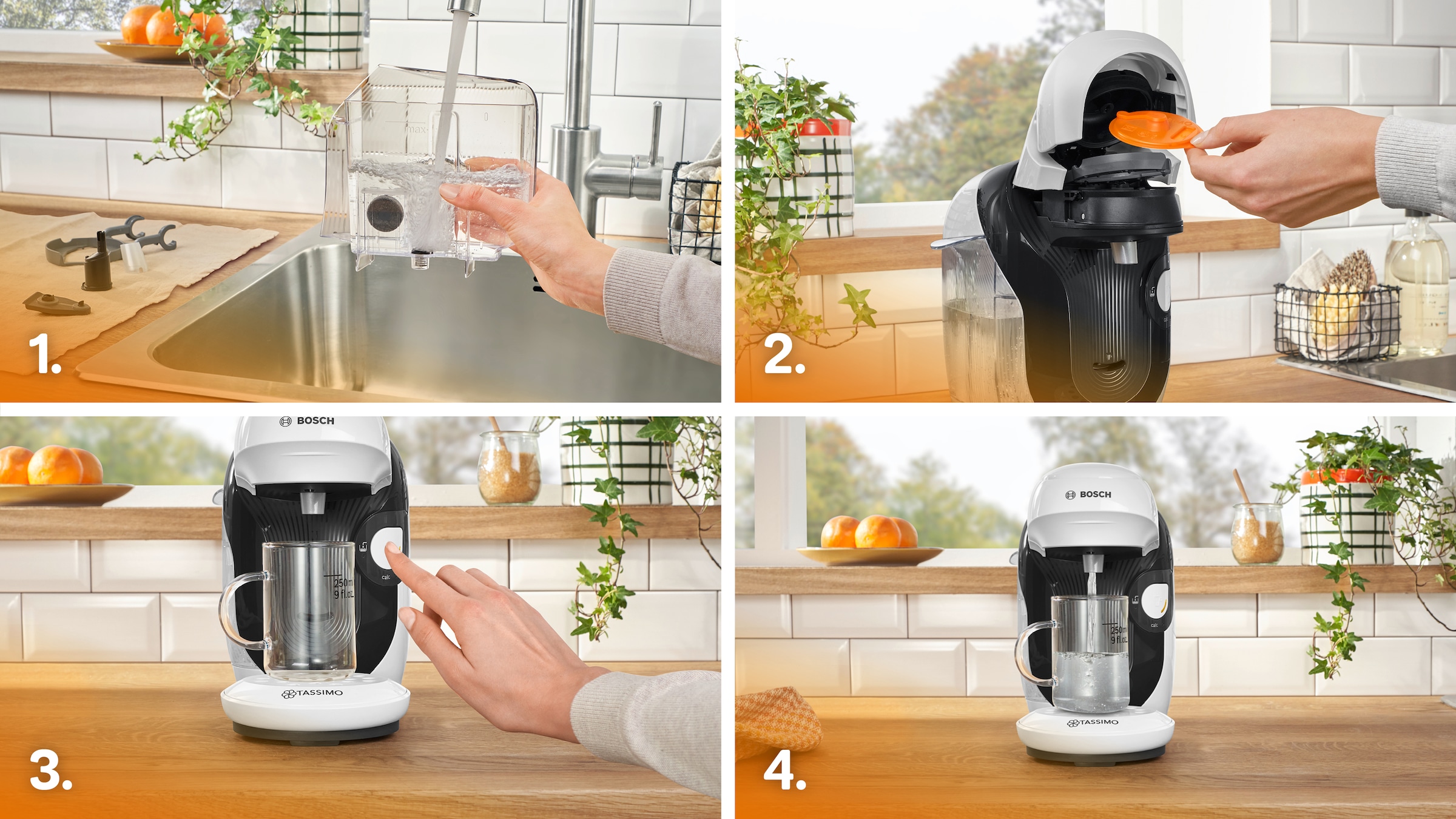 TASSIMO Kapselmaschine »style friendly TAS114E, über 70 Getränke, platzsparend«, nachhaltig, geeignet für alle Tassen, Wassertank 0,7 L, weiß/schwarz