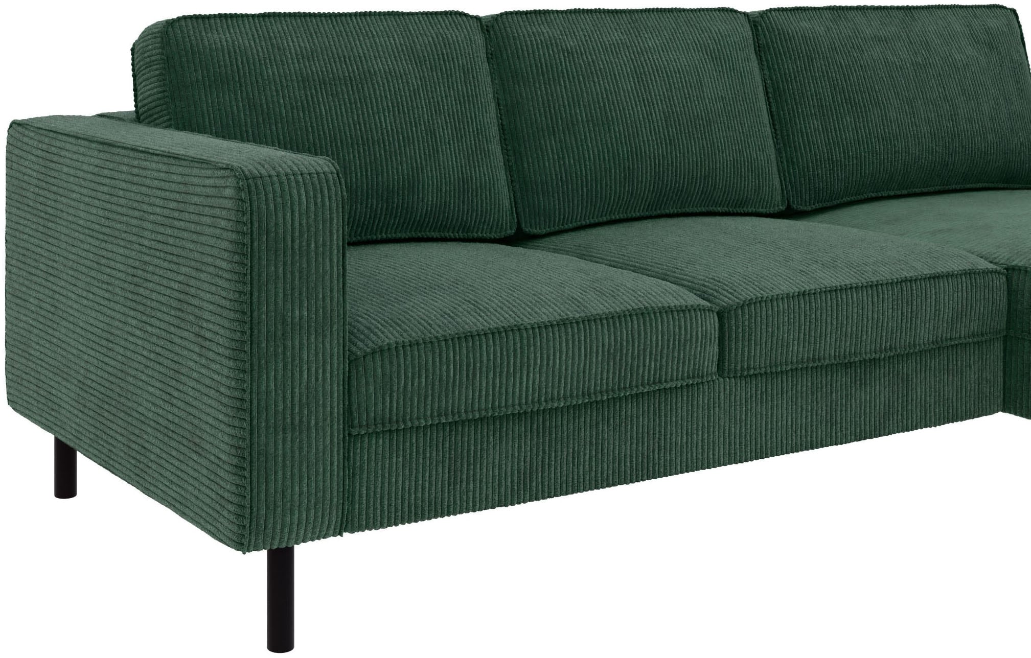 TRENDMANUFAKTUR Ecksofa »Watkins, Couch wahlweise mit Schlaffunktion & Bettkasten, auch in Cord«, Recamiere beidseitig montierbar, Sofa in L-Form, Breite 232 cm