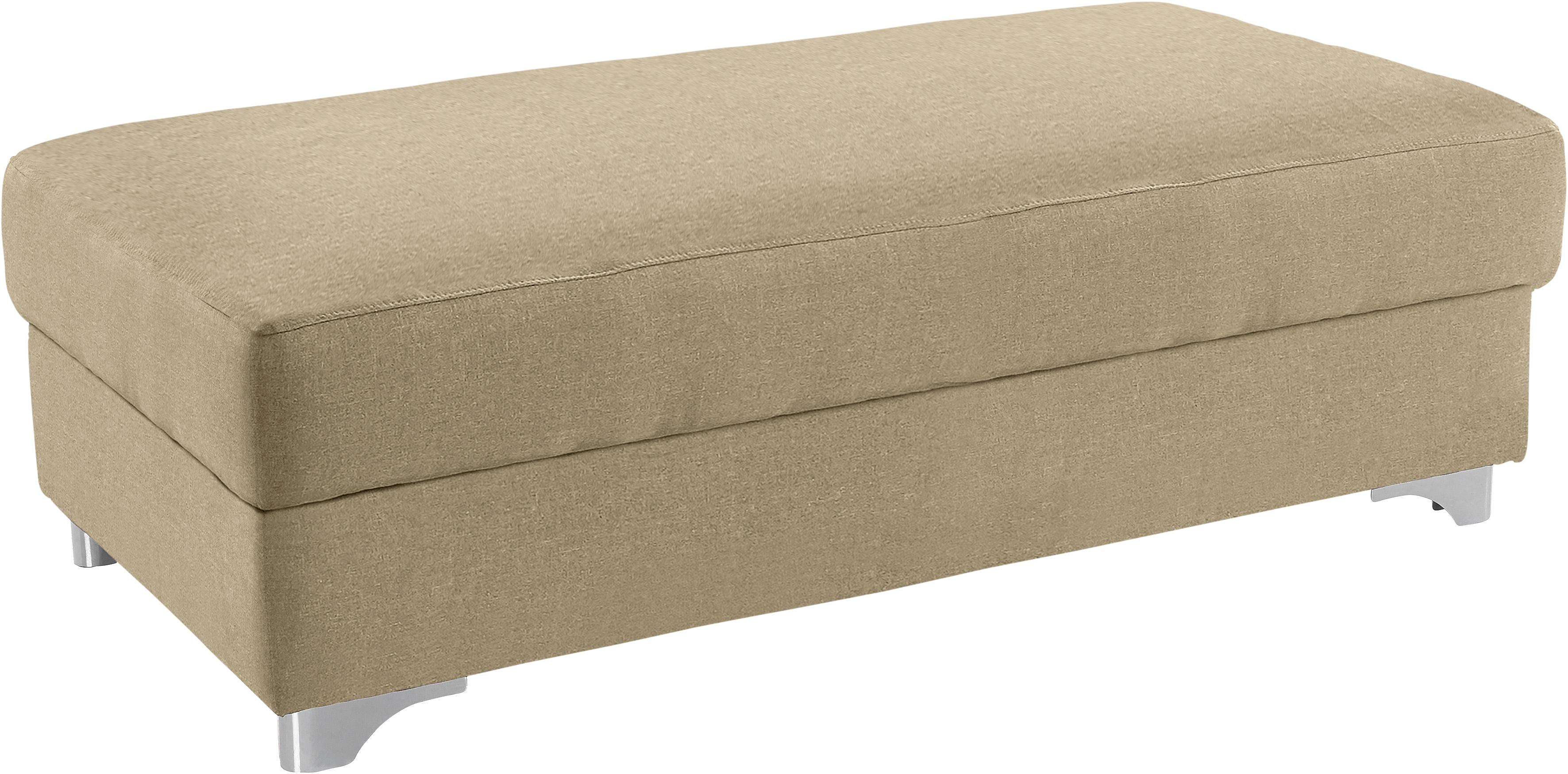 DOMO collection Polsterhocker "Mira bequemer Bankhocker, B/T 139/74cm"