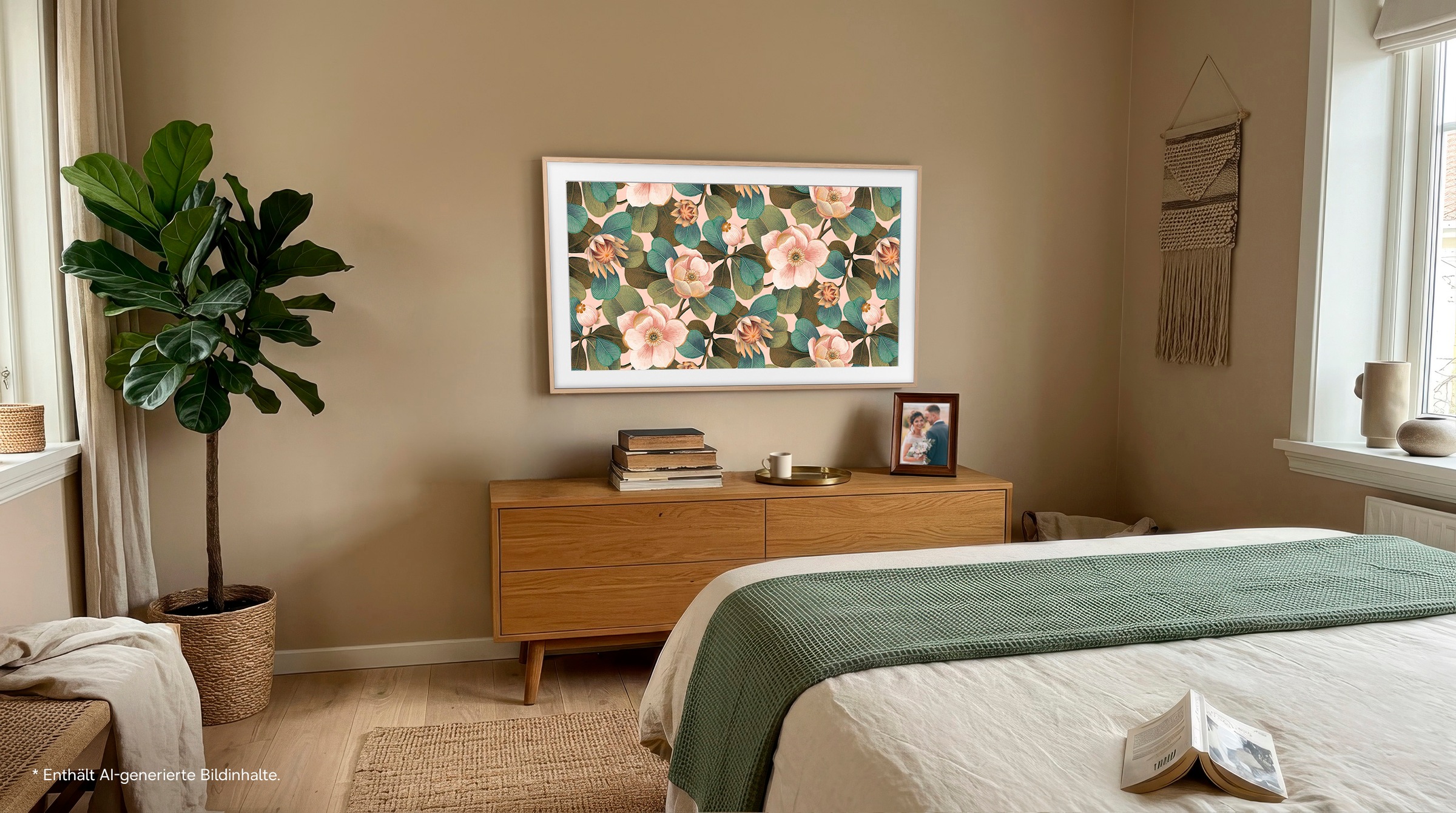 Samsung QLED-Fernseher »GQ43LS03HAU« 108 cm/43 ″ Smart-TV The Frame, Art Mode Kunstwerke, Antireflexion, Rahmen austauschbar