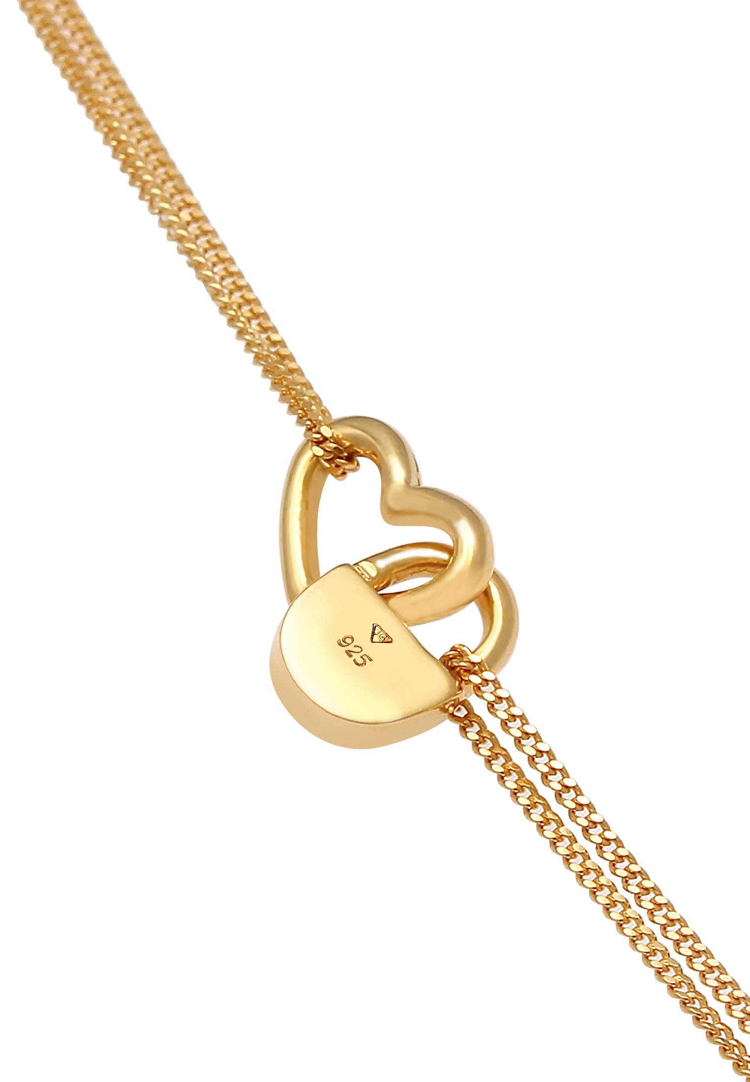 Elli Armband »Herz Liebe Schloss Verbundenheit 925 Silber«