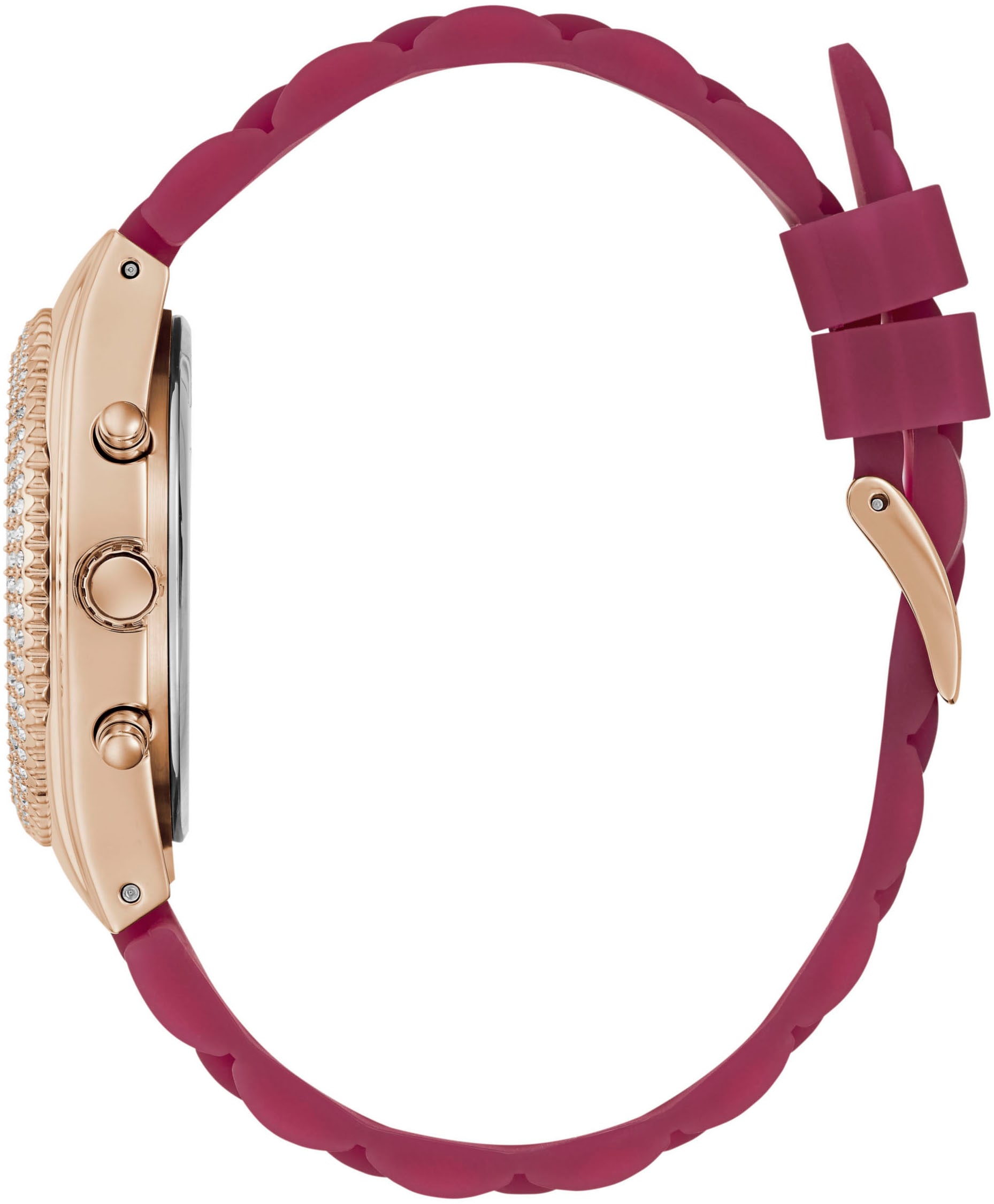 Guess Multifunktionsuhr »JELLY«, Quarzuhr, Armbanduhr, Damenuhr, Datum, 12/24-Std.-Anzeige