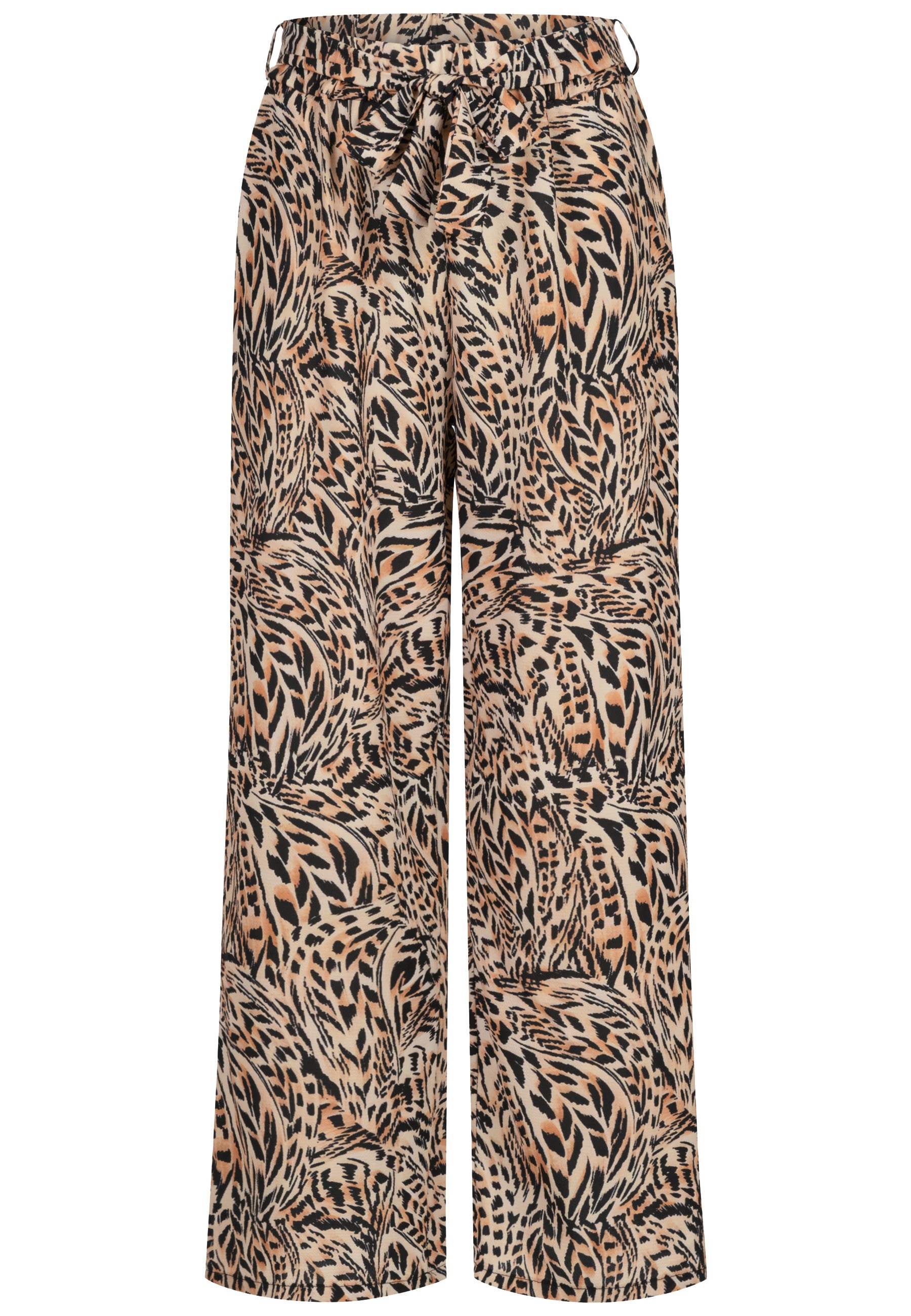 CLOUD 5IVE Stoffhose "CLOUD 5IVE Summer Pants with tie belt and aop leo print"