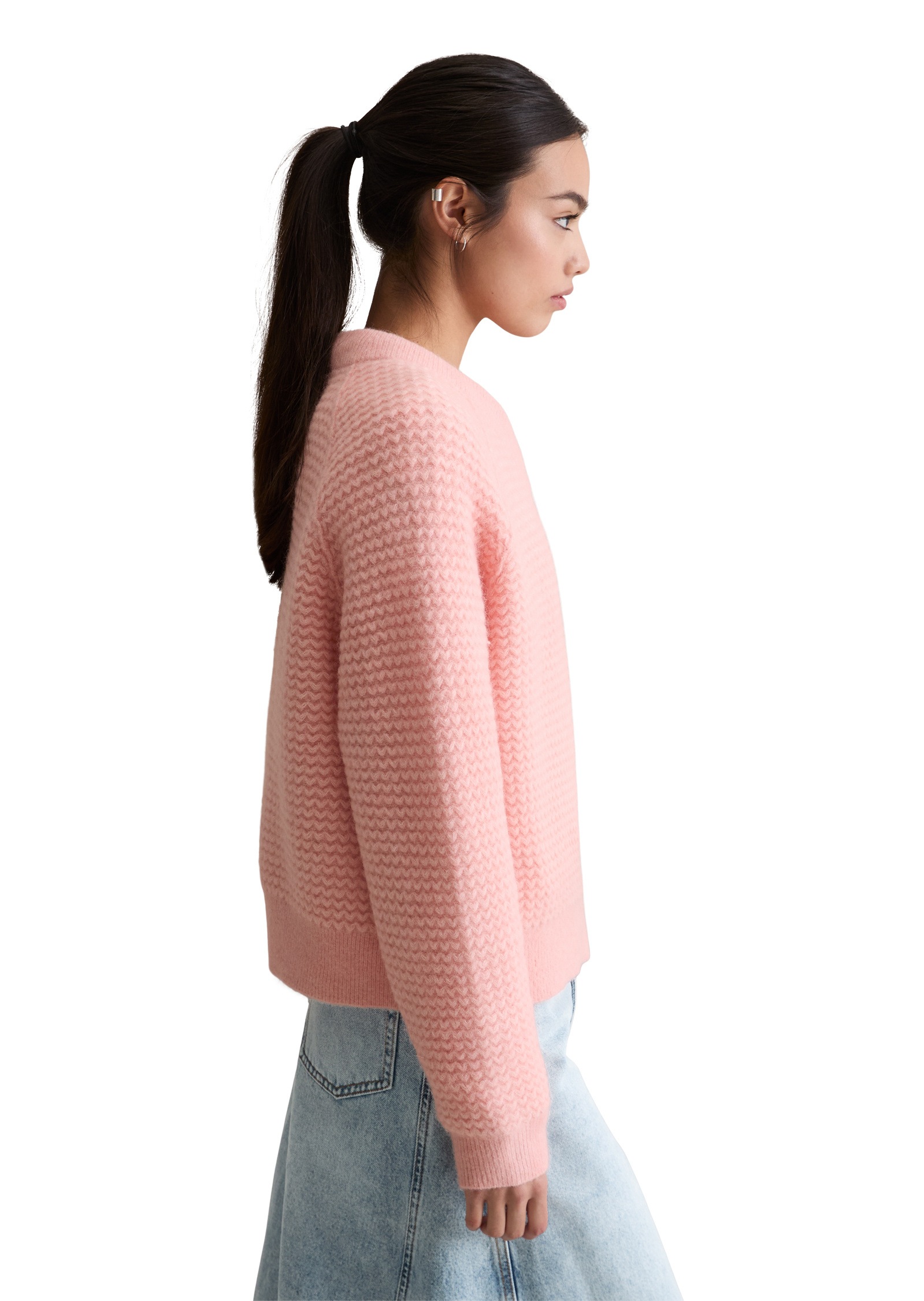 Marc OPolo DENIM Strickpullover "aus weichem Schurwolle-Alpakawolle-Mix" günstig online kaufen