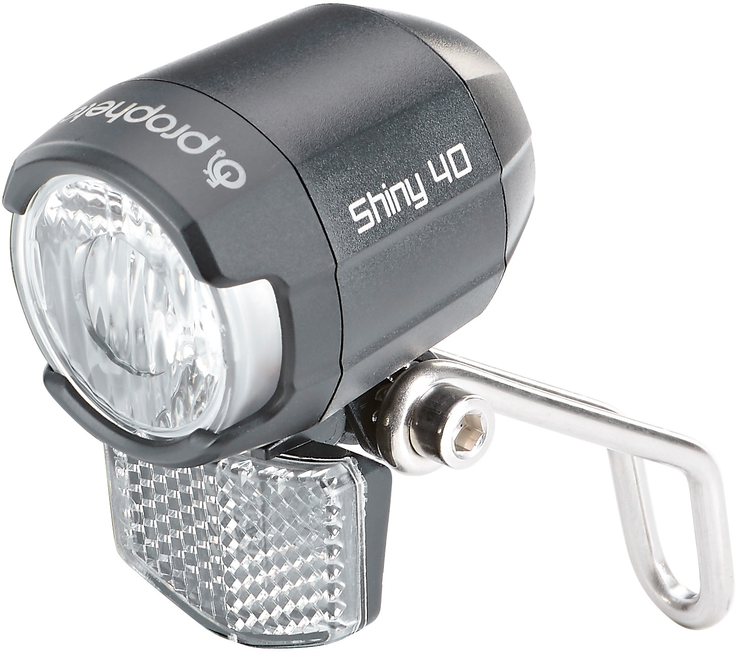 Prophete Schwarz Fahrradbeleuchtung "Prophete Led-Scheinwerfer (6-48V) 50 Lux" von Baur