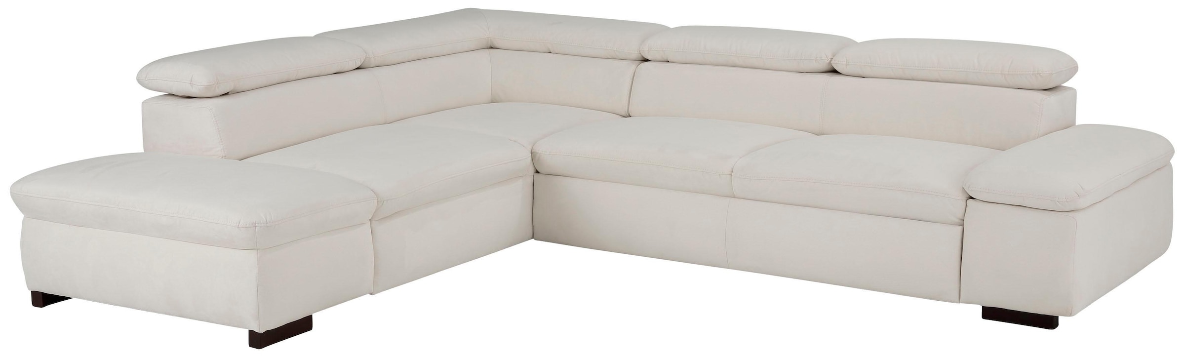 OTTO home Ecksofa "Alberto L-Form" mit Kopfteilverstellung, wahlweise mit Schlaffunktion