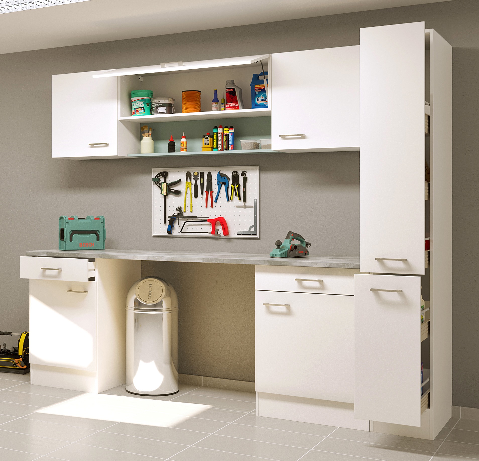 Flex-Well Mehrzweckschrank-Set "LUCCA, 8-teilig, Hauswirtschaft-, Hobby/Wer günstig online kaufen