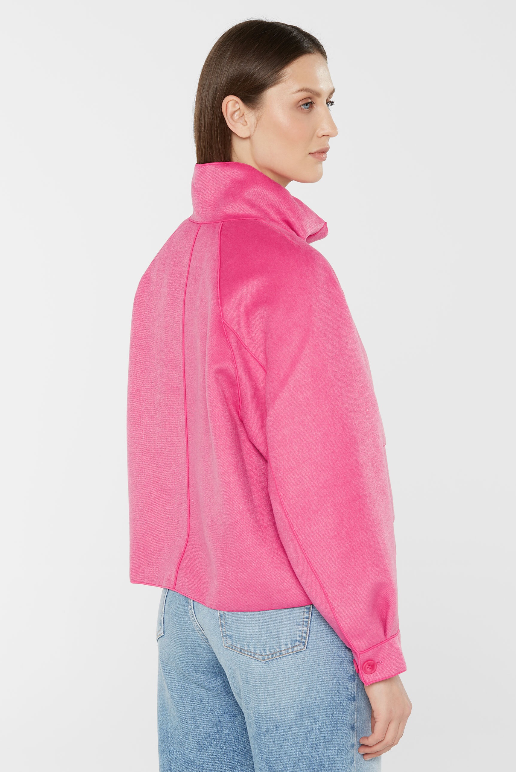 SENSES.THE LABEL Kurzjacke, ohne Kapuze, mit verstellbaren Druckknopfriegeln am Ärmel